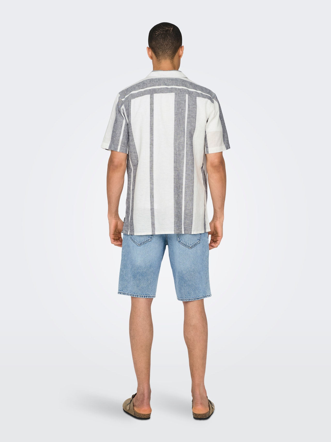 ONLY & SONS Regular fit Resort kraag Overhemd -Cloud Dancer - 22026109