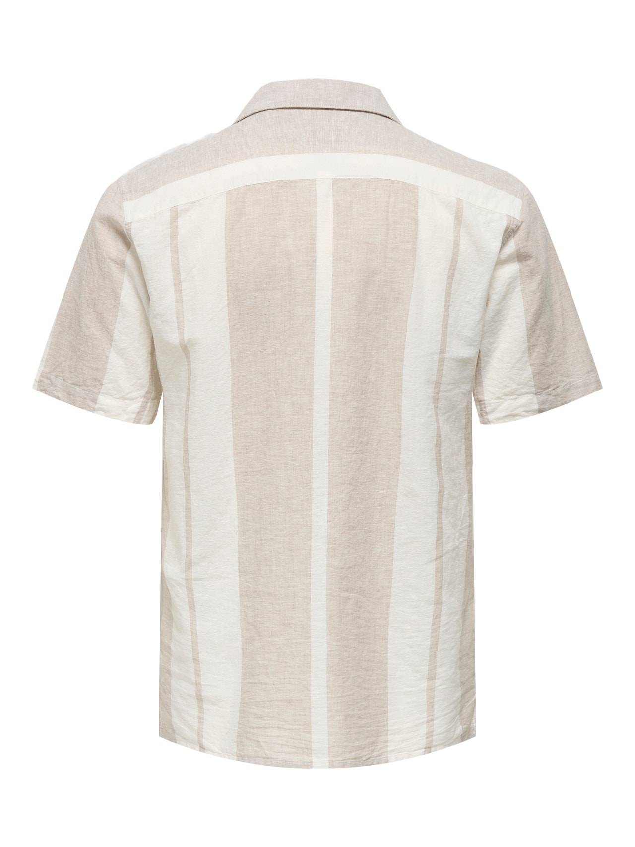 ONLY & SONS Regular Fit Resort-krage Skjorte -Vintage Khaki - 22026109