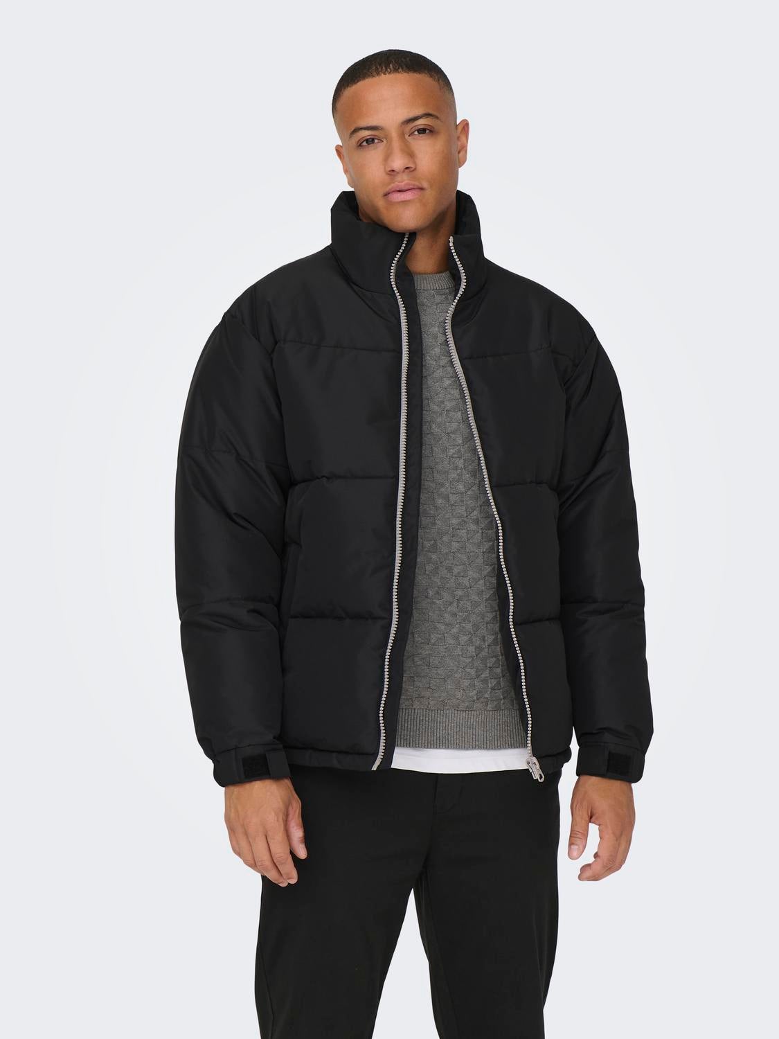 Only | New Cool Puffer Jacket | Black | SportsDirect.com