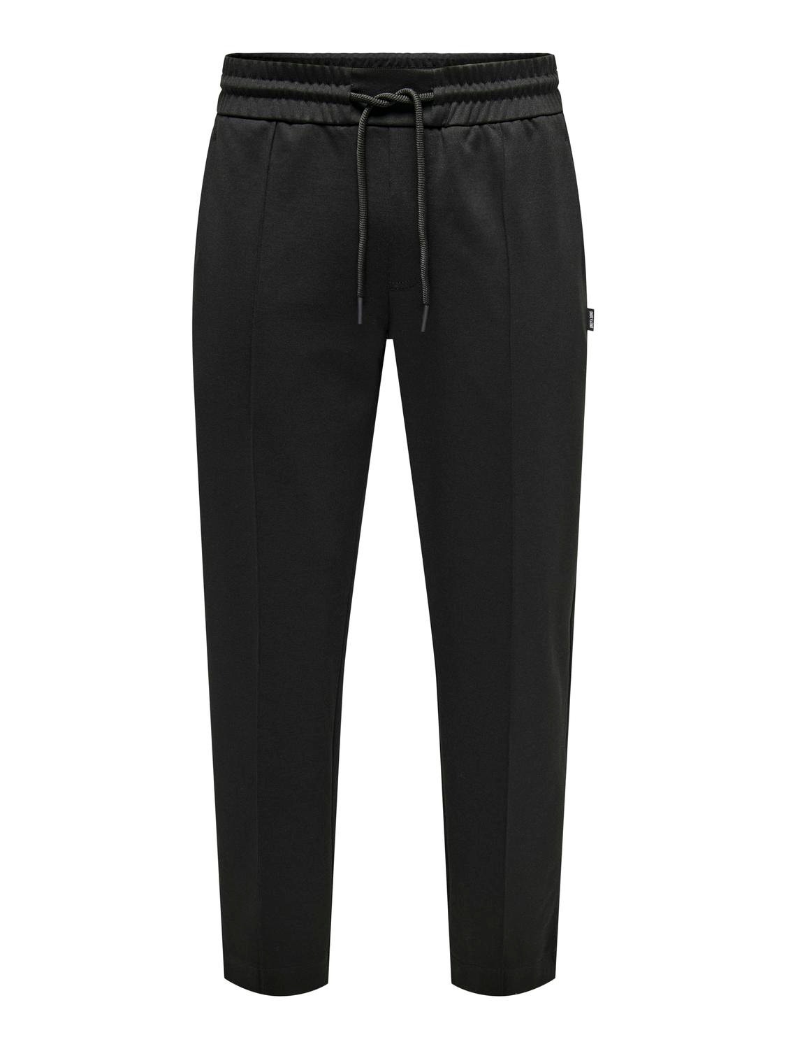 ONLY & SONS Pantalons de tailleur Tapered Fit Taille moyenne -Black - 22026131