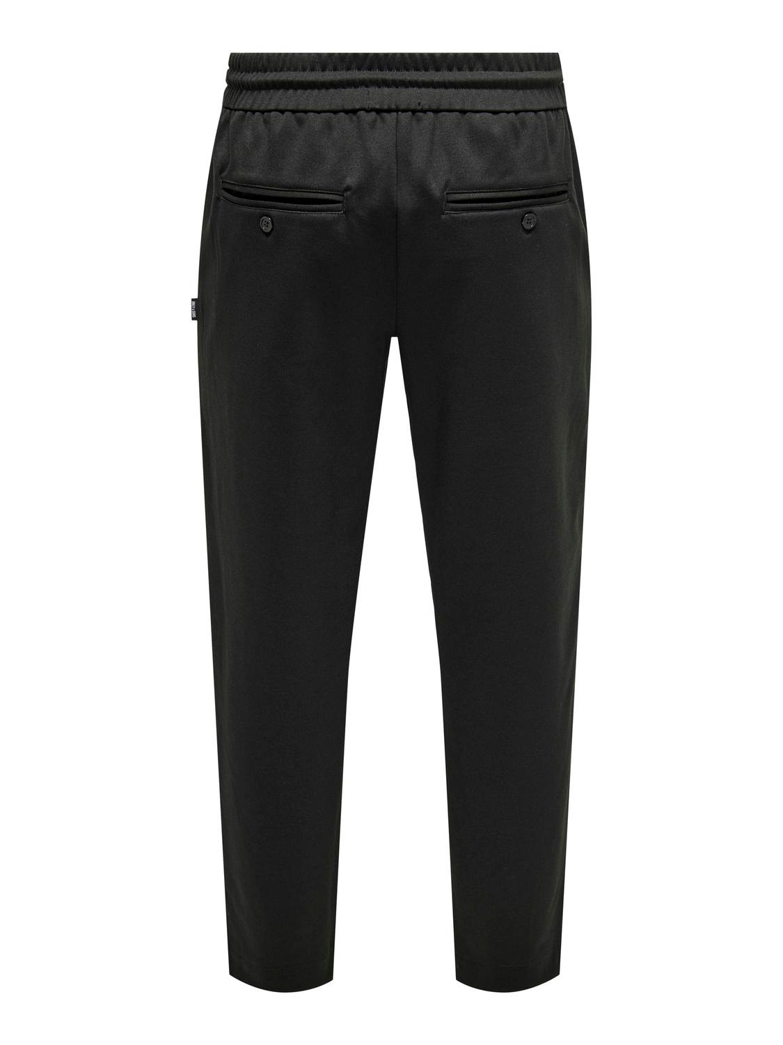 ONLY & SONS Tapered fit trousers -Black - 22026131