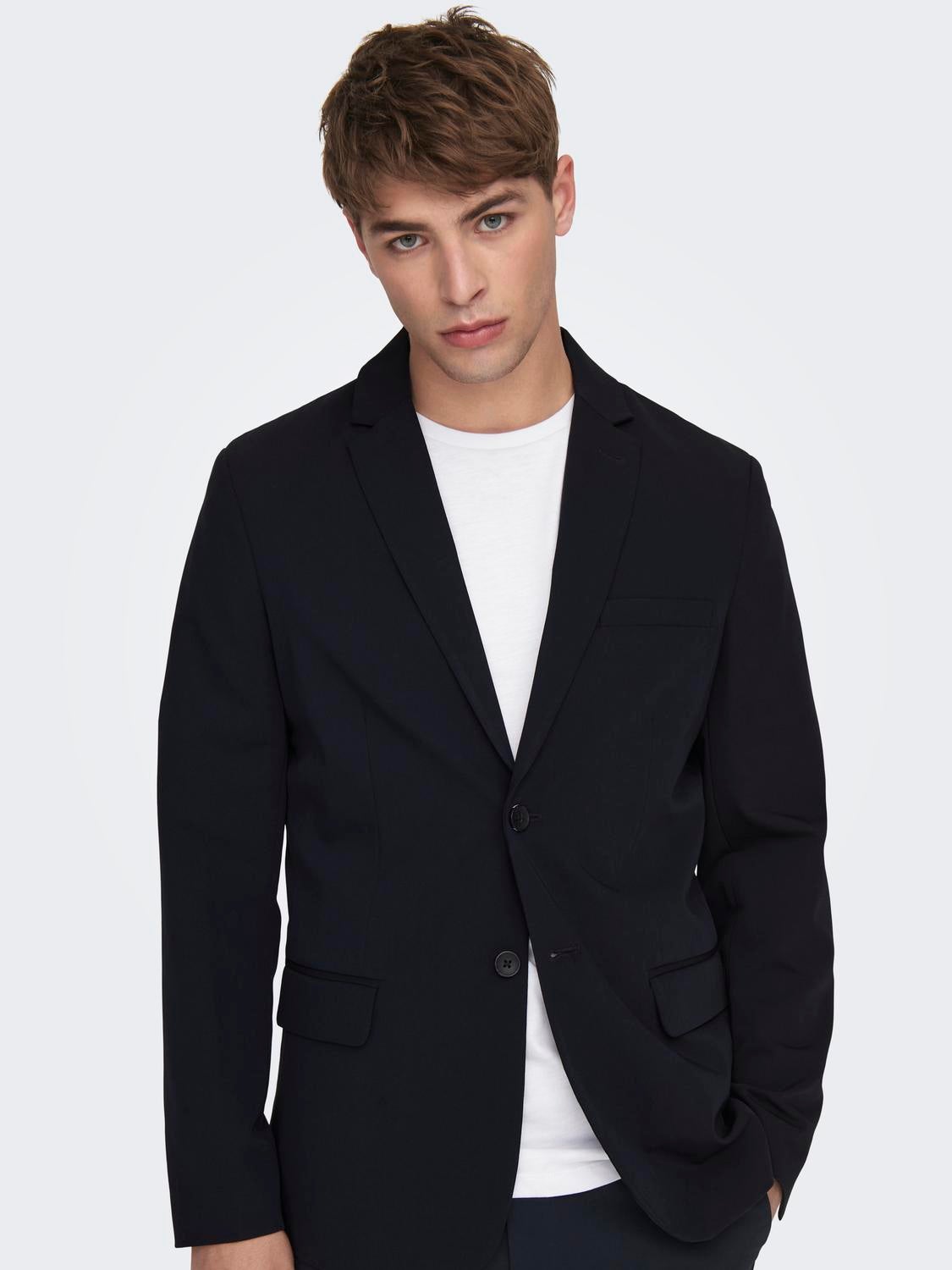 Slim on sale navy blazer