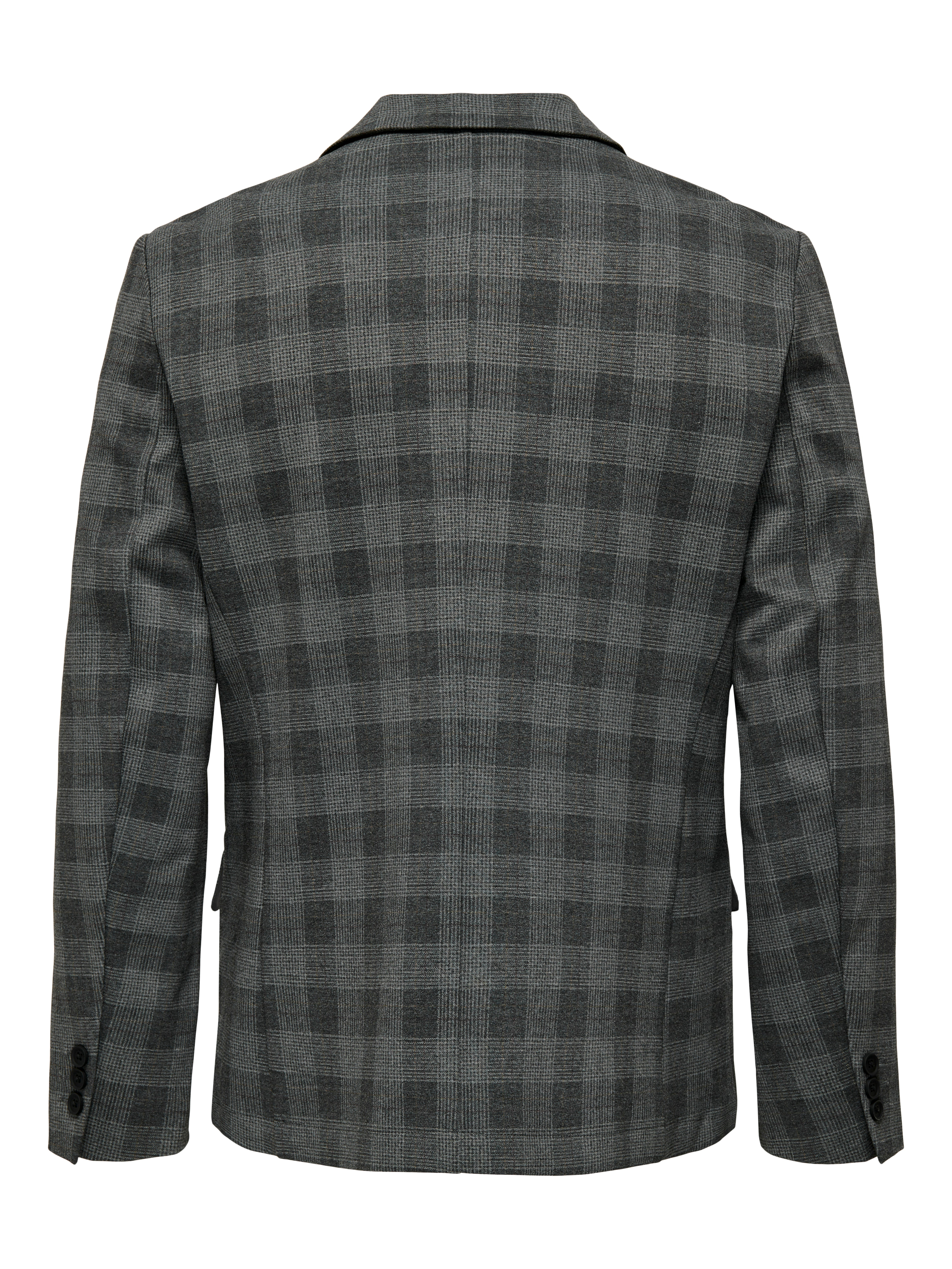 Mens slim fit hot sale plaid blazer