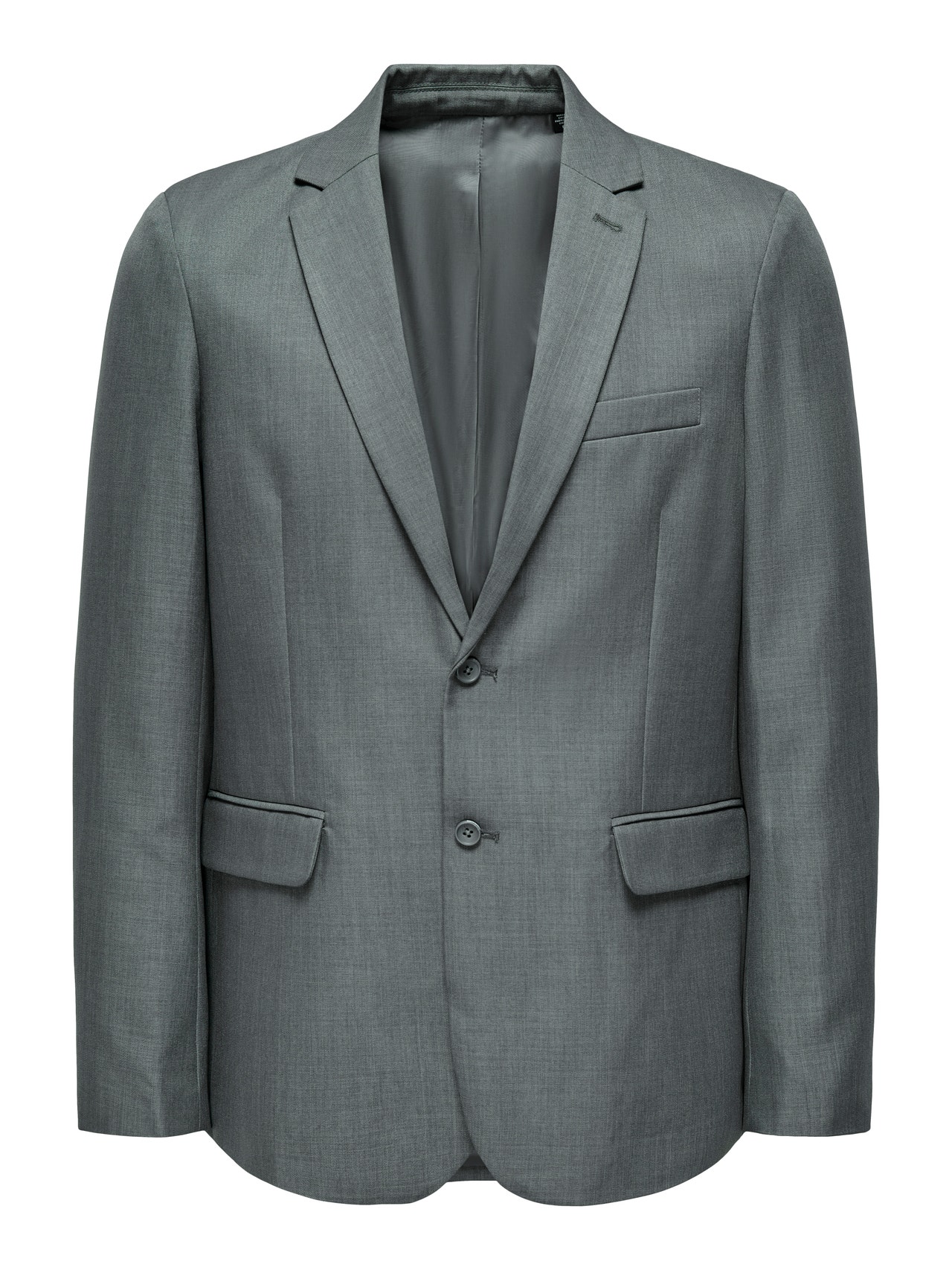 ONLY & SONS Blazers Corte slim Cuello invertido -Medium Grey Melange - 22026197