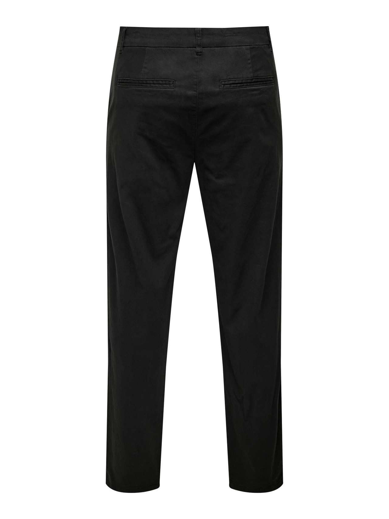 ONLY & SONS Tapered fit chinobukser -Black - 22026225