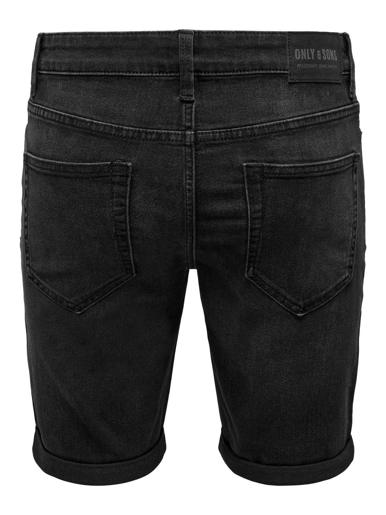 ONLY & SONS Shorts Regular Fit Taille classique -Washed Black - 22026239