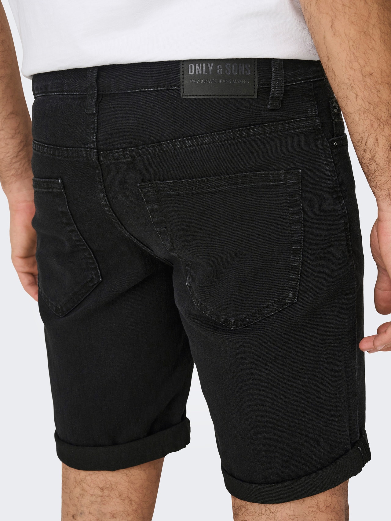 ONLY & SONS Regular Fit Normalt snitt Shorts -Washed Black - 22026239