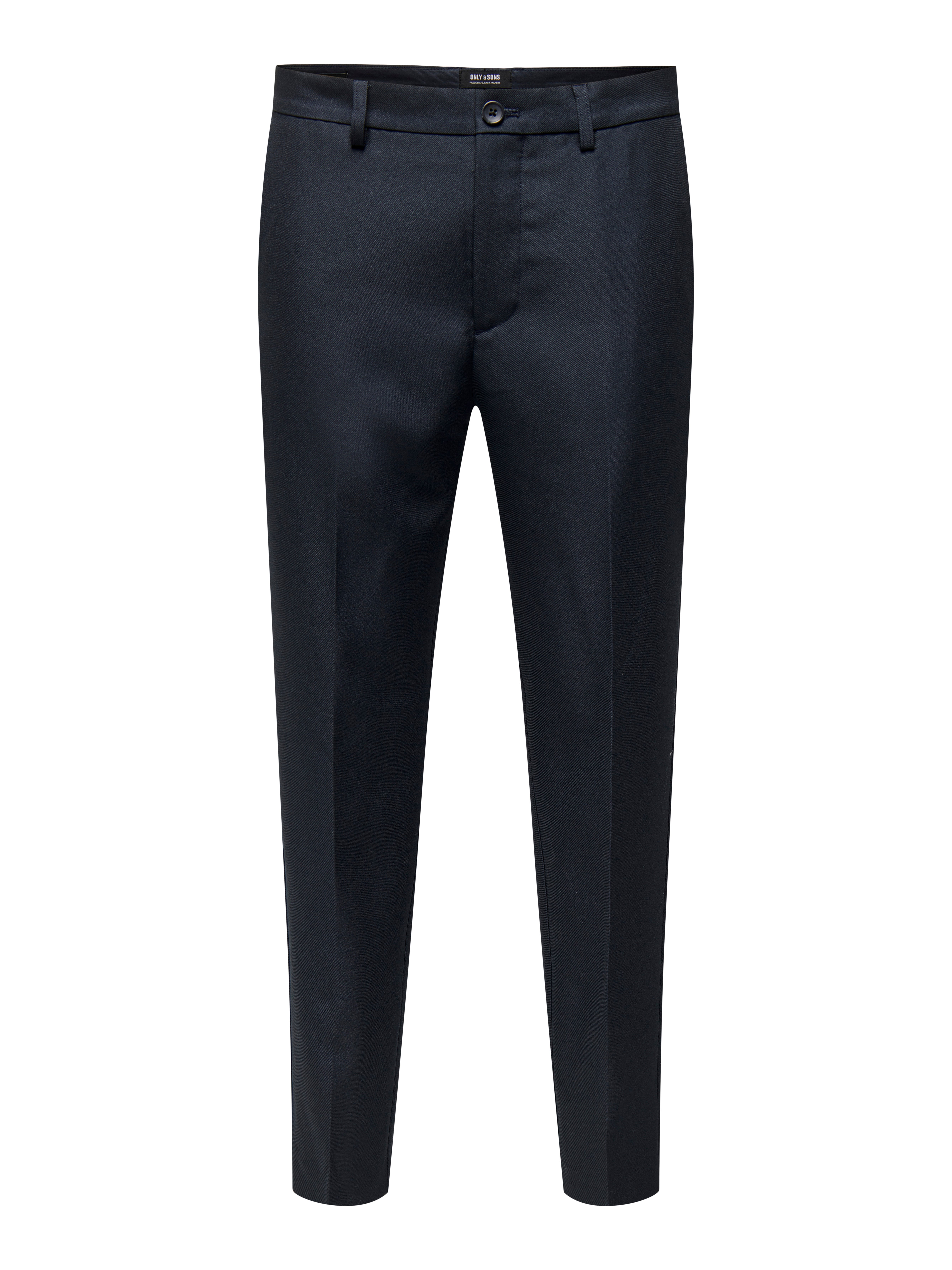 Slim Fit Tailored Trousers  Dark Blue  ONLY  SONS