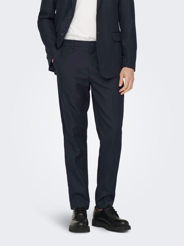 ONLY & SONS Slim Fit Tailored Trousers - 22026243