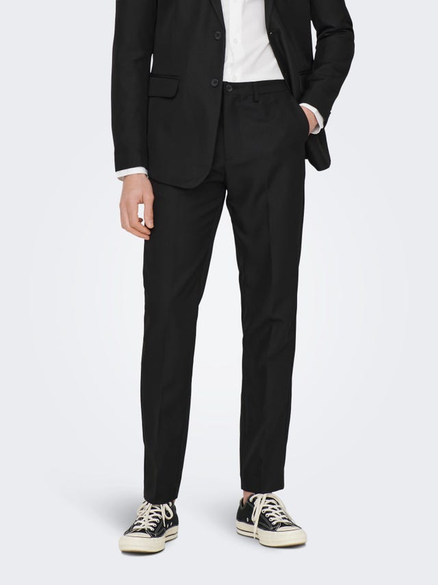 ONLY & SONS Slim Fit Tailored Trousers - 22026243