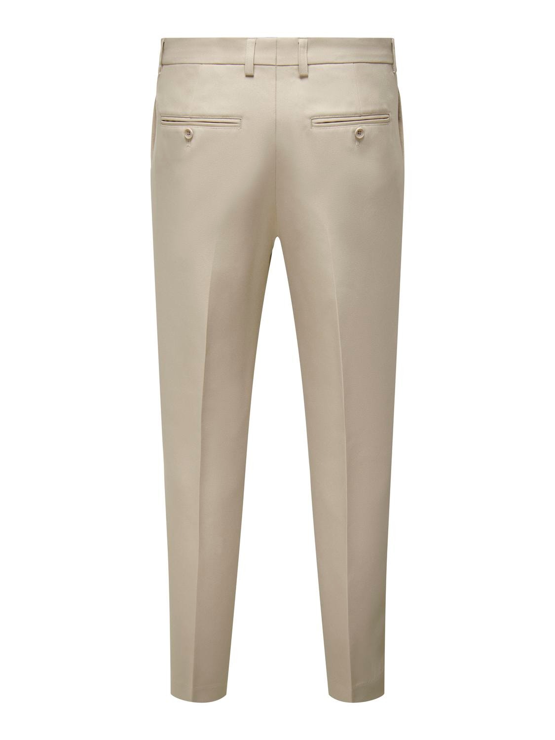 ONLY & SONS Pantalons de tailleur Slim Fit -Beige - 22026243