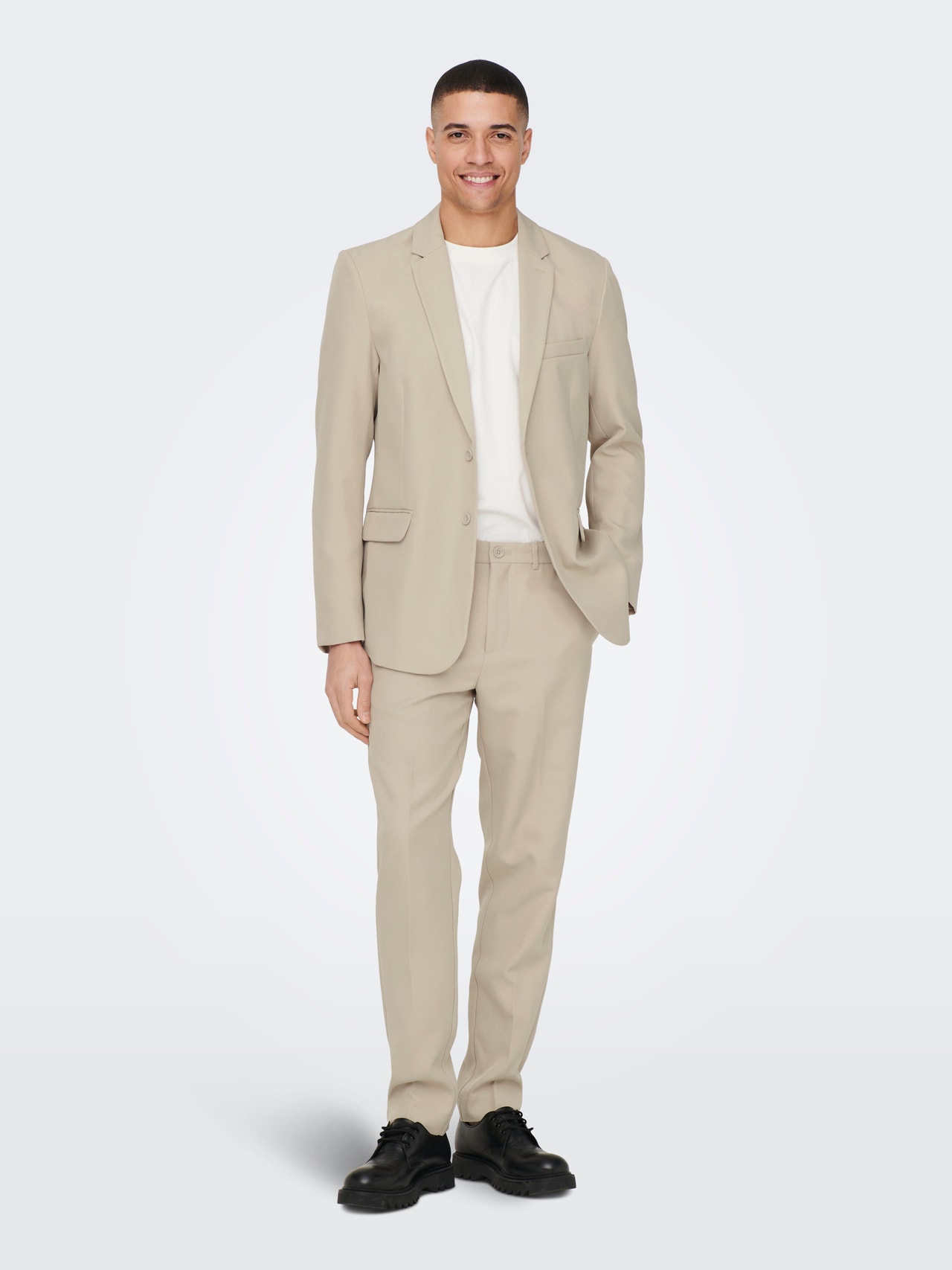 ONLY & SONS Classic trousers -Beige - 22026243