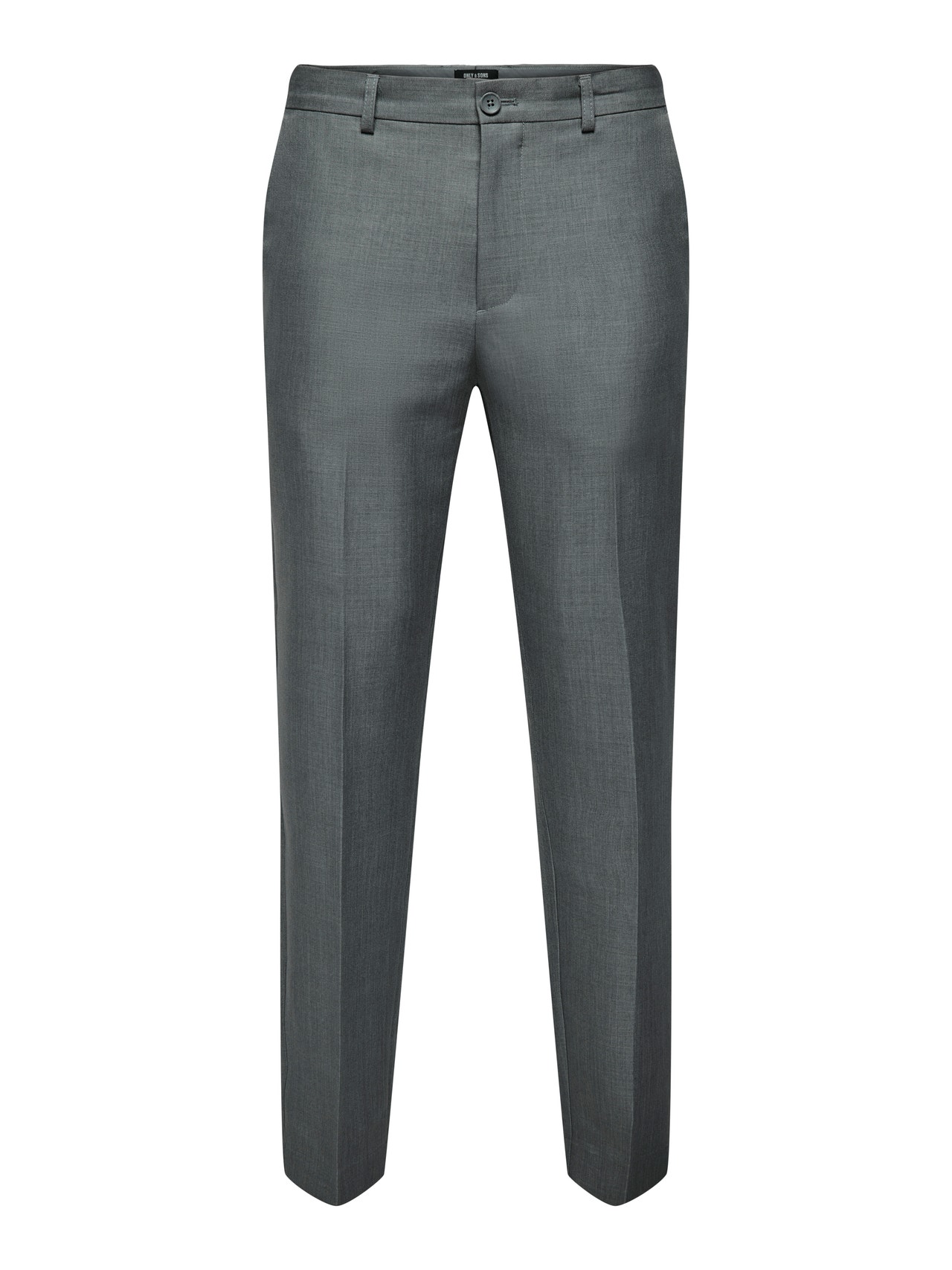 ONLY & SONS Classic trousers -Medium Grey Melange - 22026243
