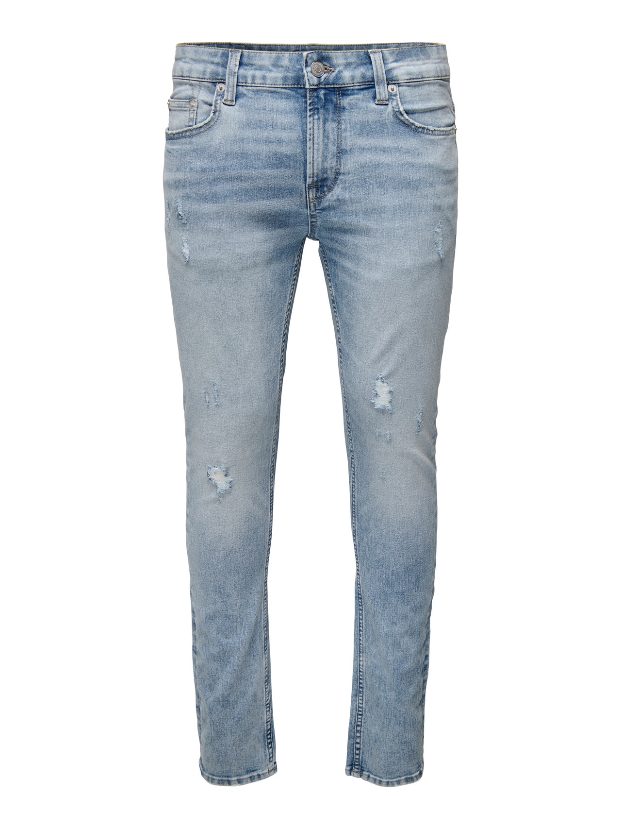 ONLY & SONS Jeans Slim Fit Taille basse -Light Blue Denim - 22026246