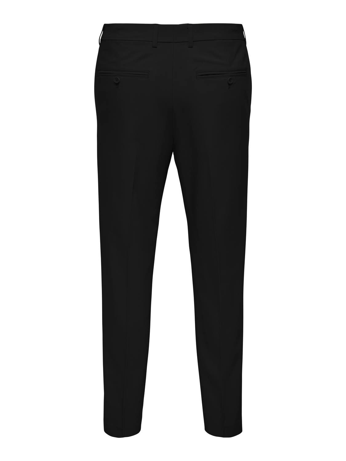 fvwitlyh Black Pants Mens Pants Slim Fit Solid Color Skinny Trousers  Classic Dress Business Wedding Suit Pants - Walmart.com