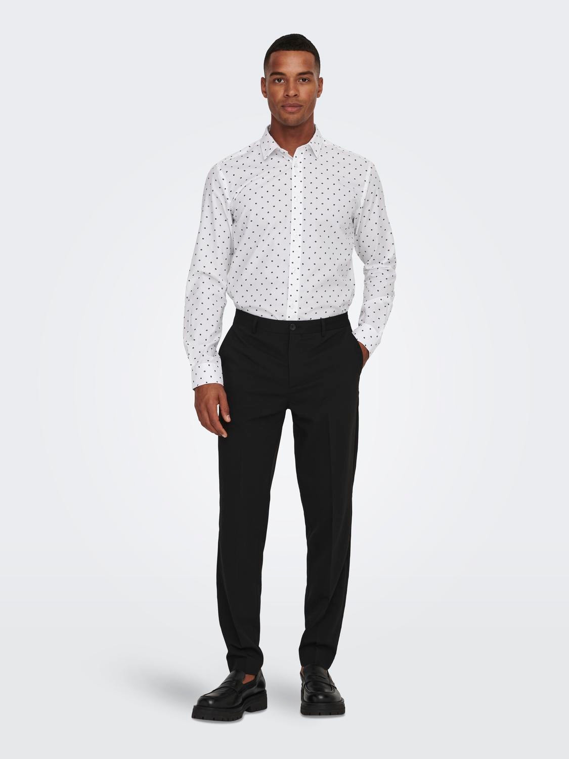 ONLY & SONS Slim Fit Tailored Trousers -Black - 22026271