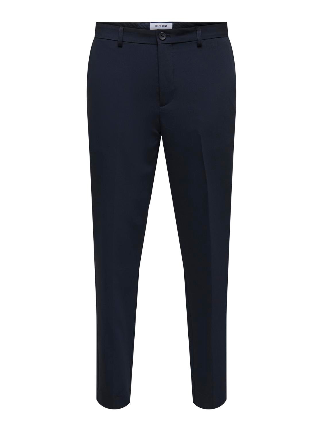 ONLY & SONS Slim Fit Tailored Trousers -Dark Navy - 22026271