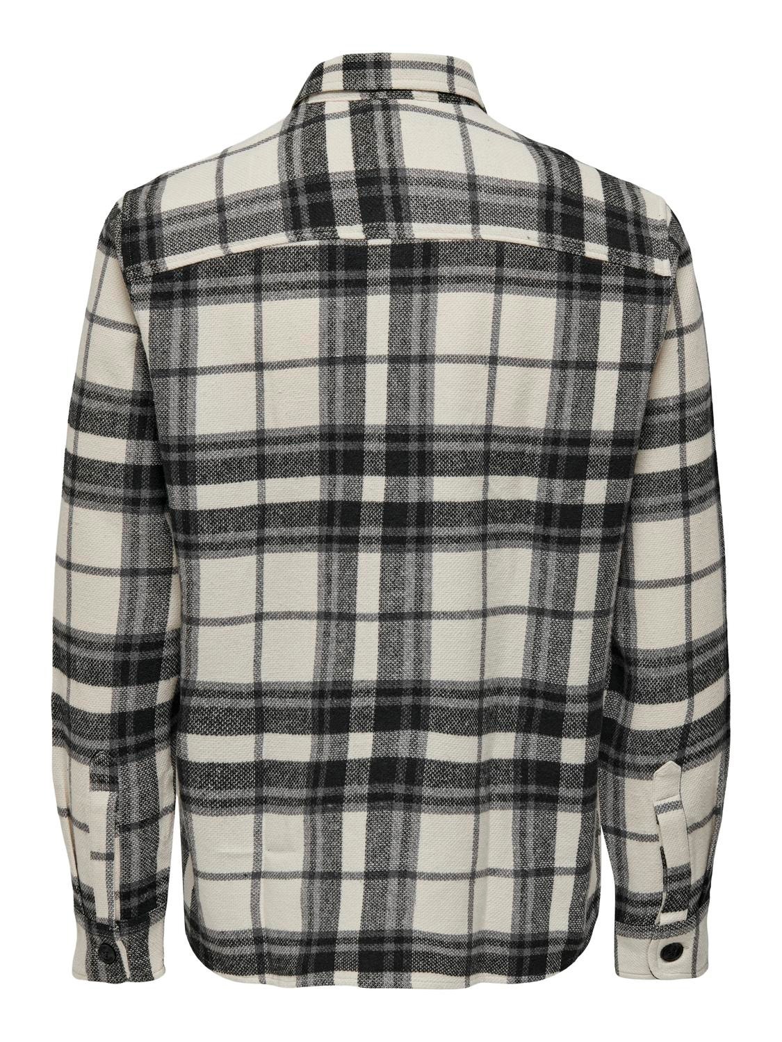ONLY & SONS Checked shirt -Cloud Dancer - 22026313