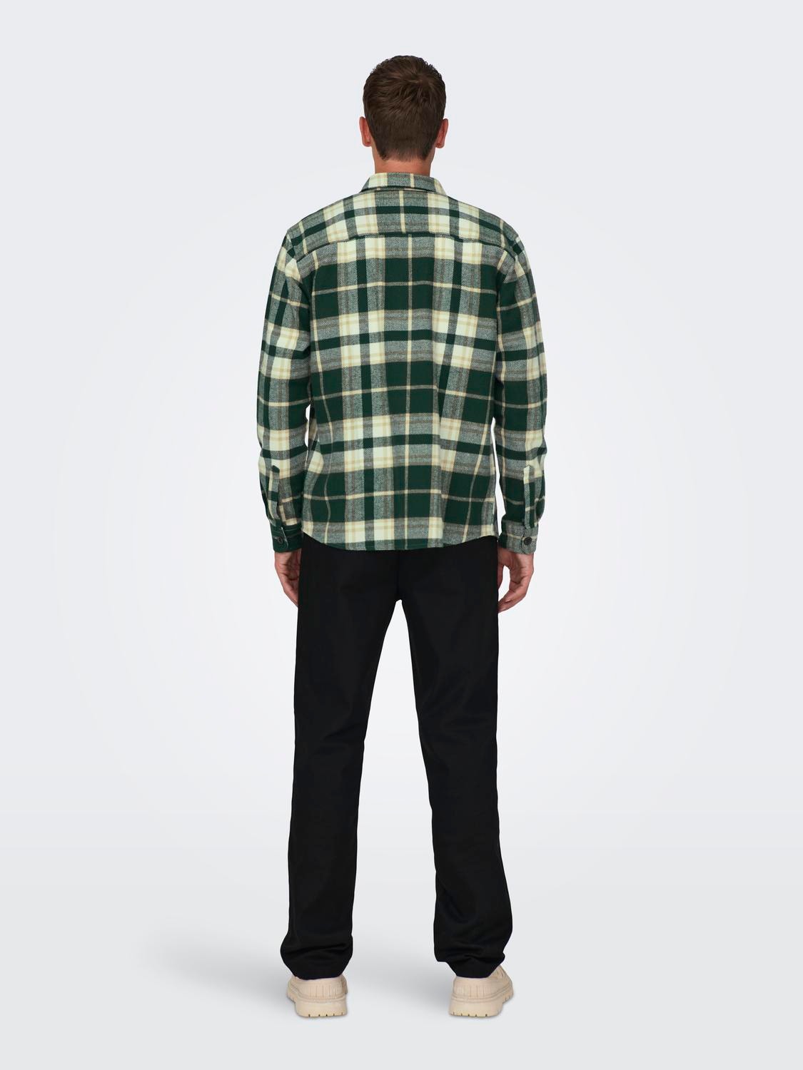 ONLY & SONS Regular fit Overhemd kraag Overhemd -Lush Meadow - 22026313