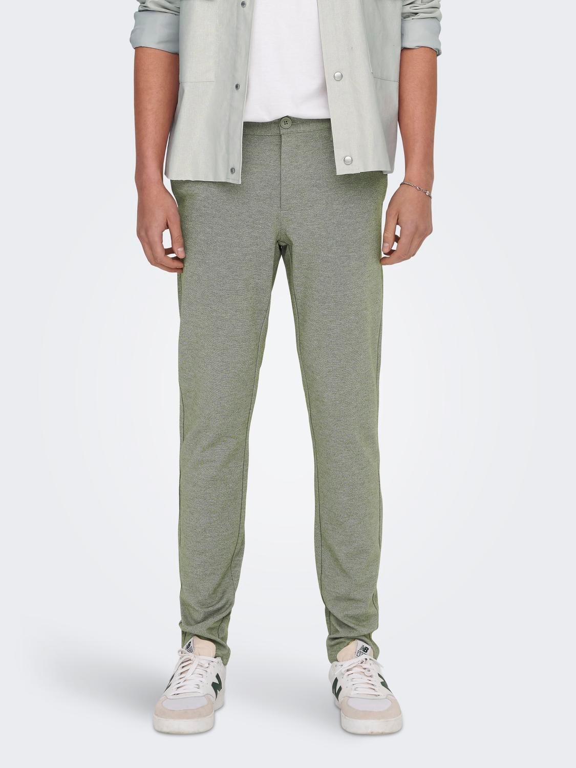ONLY & SONS Classic chino trousers -Olive Night - 22026326
