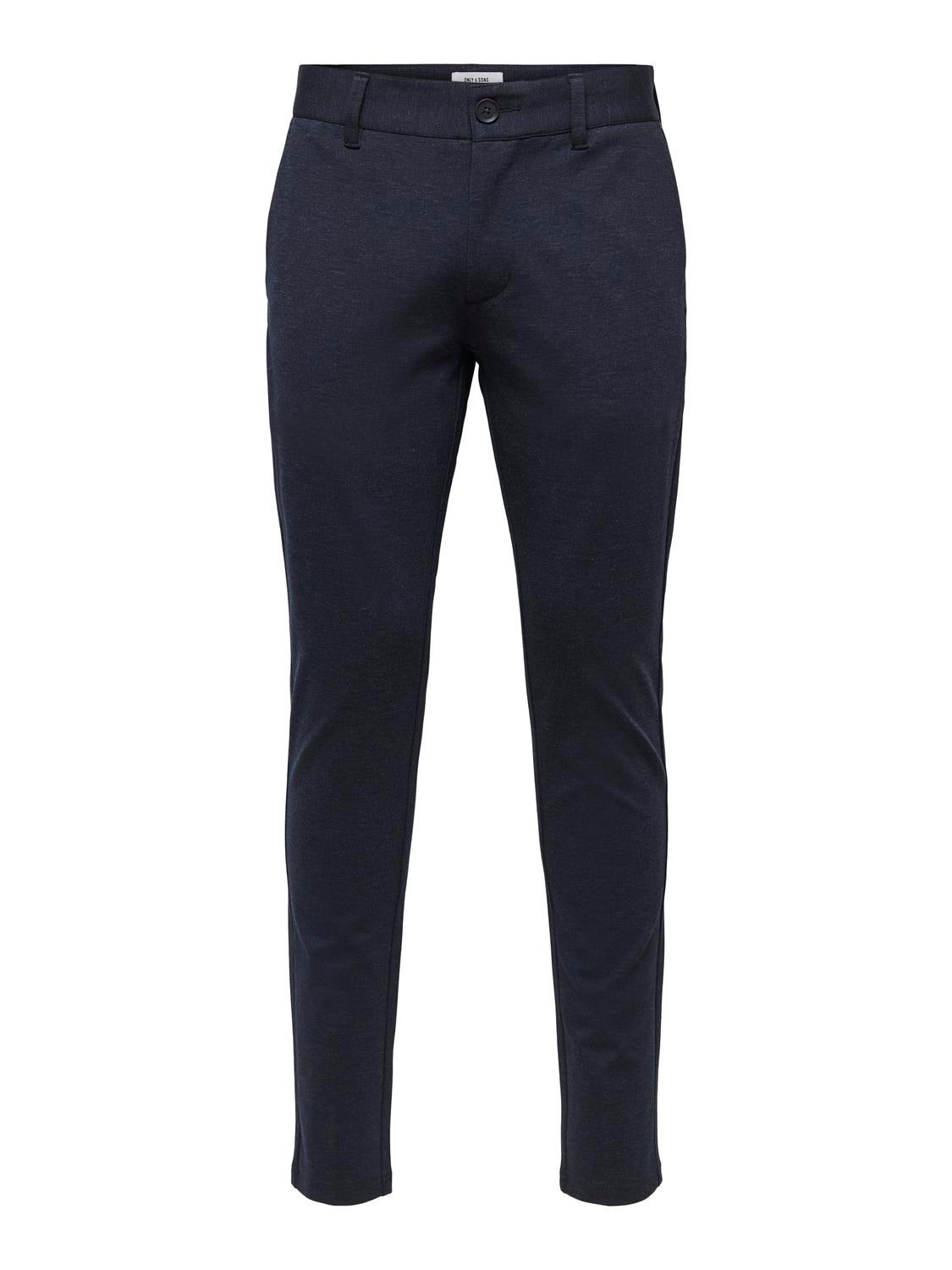 Only & Sons Mark Heathered Ponte Pant Slim Fit in Blue for Men