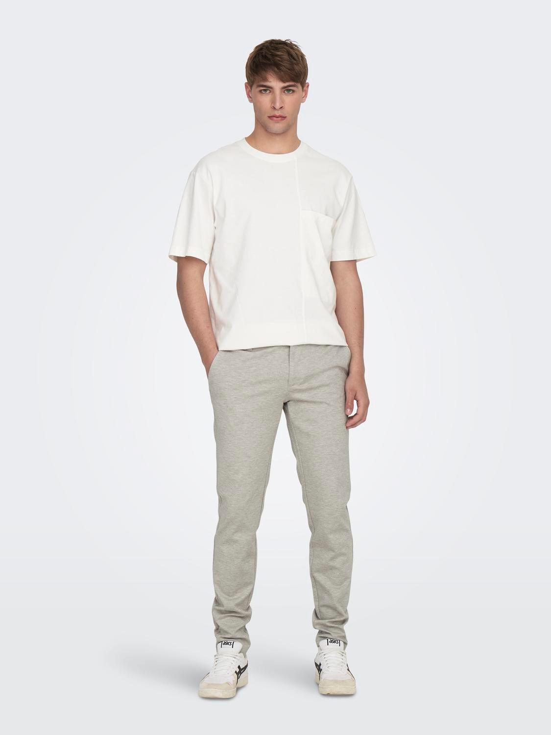 ONLY & SONS Classic chino trousers -Chinchilla - 22026326