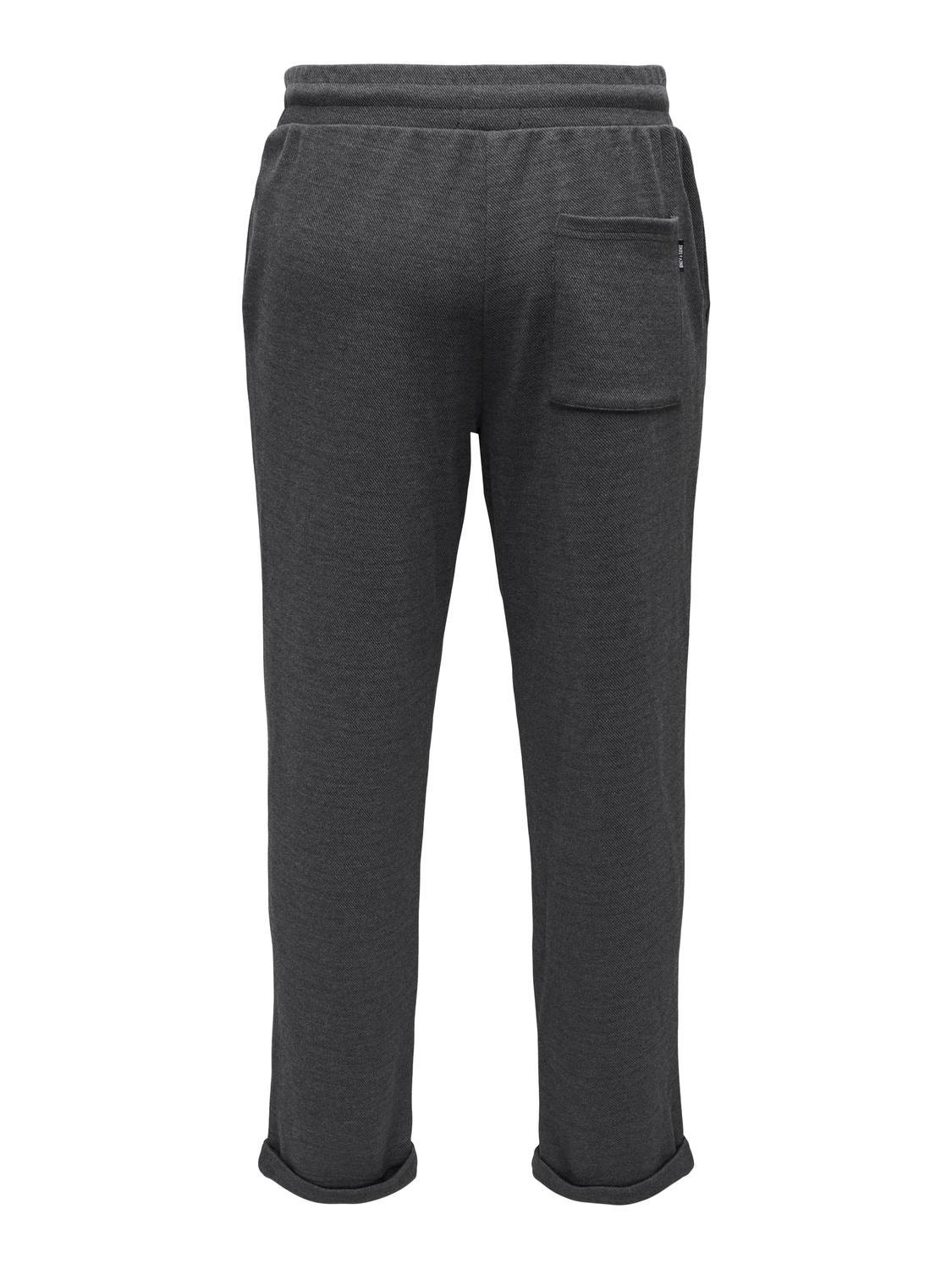 ONLY & SONS Tailored pants with fold-up -Black - 22026327