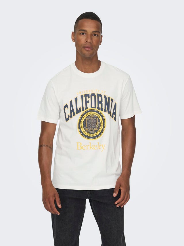 ONLY & SONS Regular fit O-hals T-shirt - 22026328