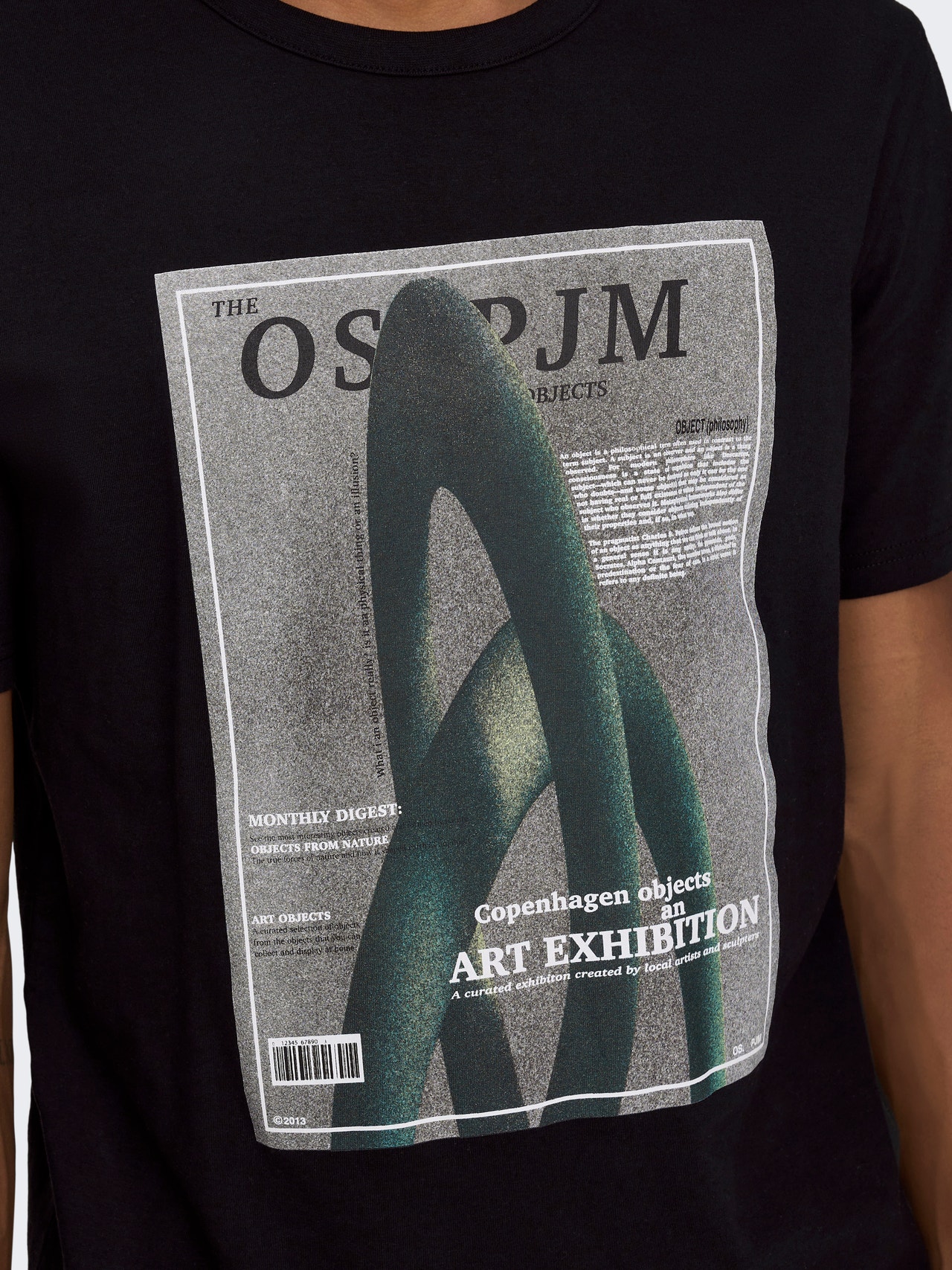 ONLY & SONS O-hals t-shirt med print -Black - 22026378
