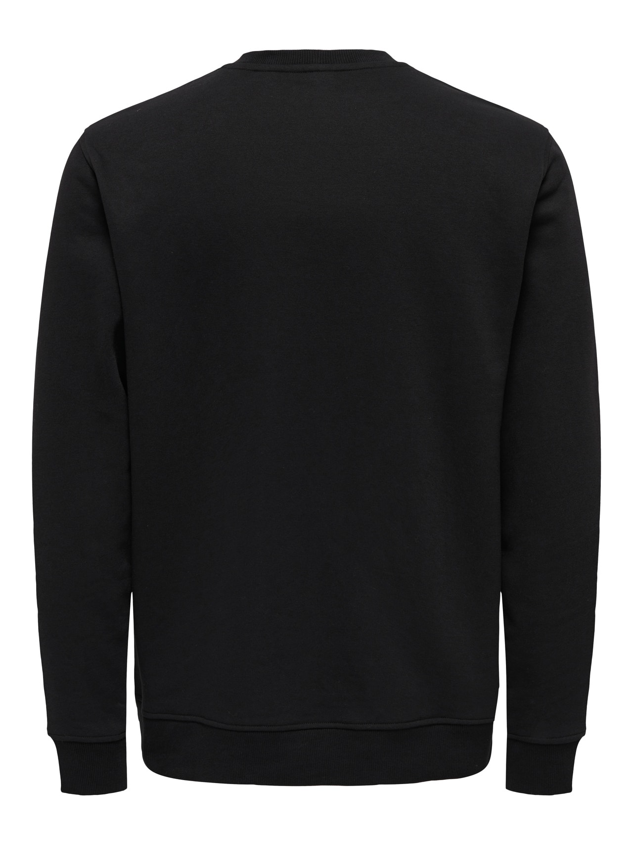 ONLY & SONS O-hals Sweatshirt med print -Black - 22026379