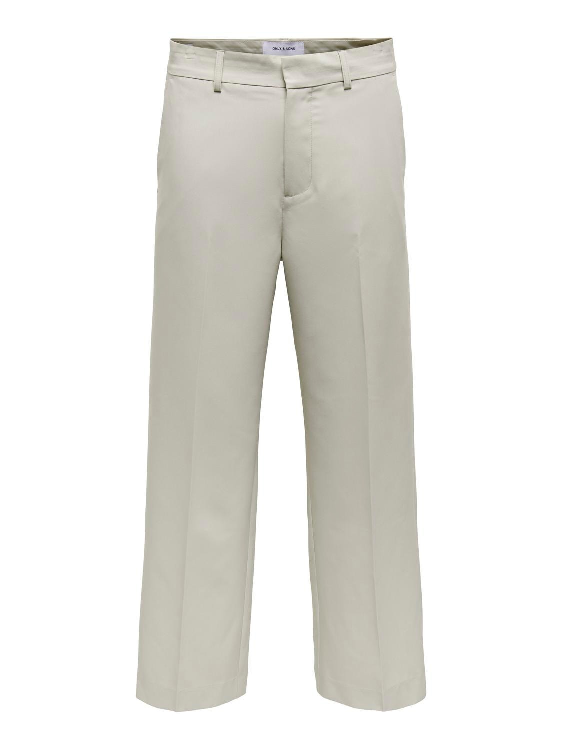 ONLY & SONS Loose Fit Mid waist Tailored Trousers -Moonstruck - 22026400