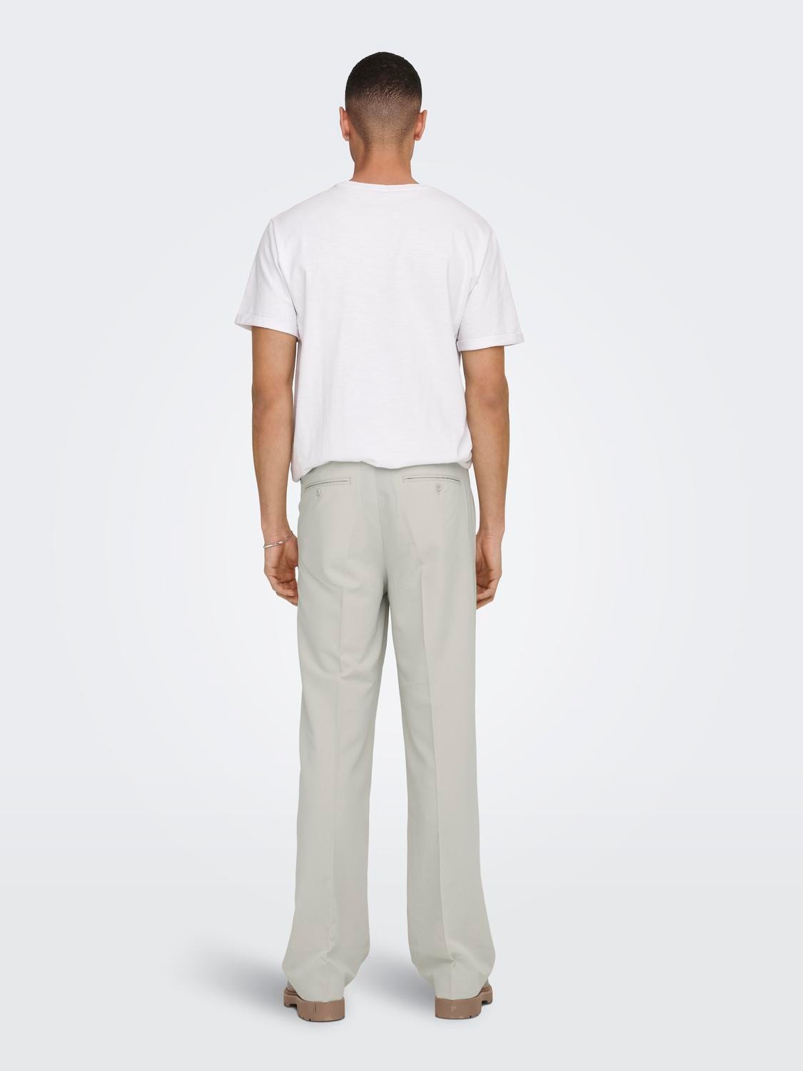 ONLY & SONS Loose fit classic trousers -Moonstruck - 22026400