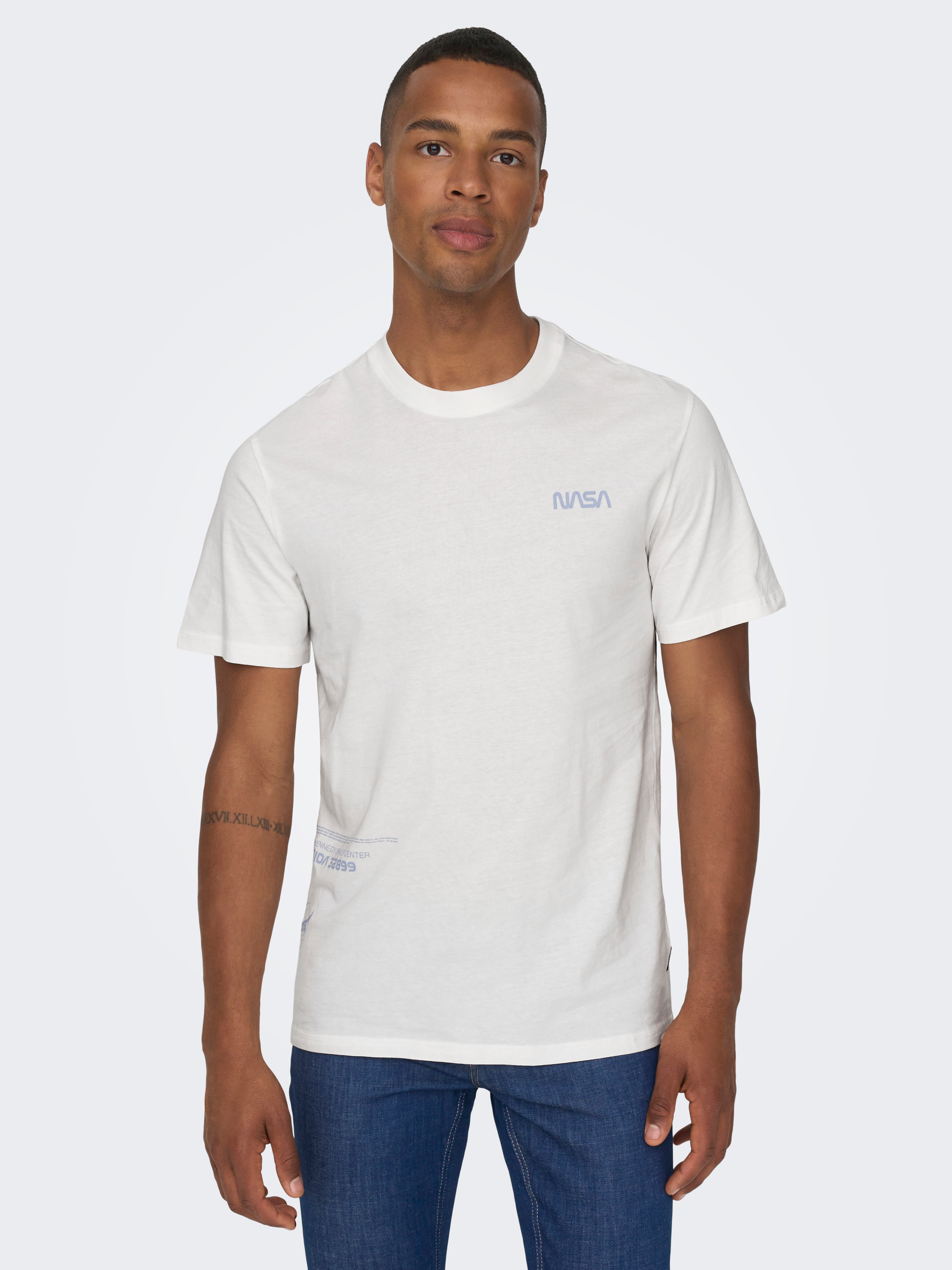 ONSNASA T-shirt | White | ONLY & SONS® ONSNASA T-shirt | White | ONLY & SONS®