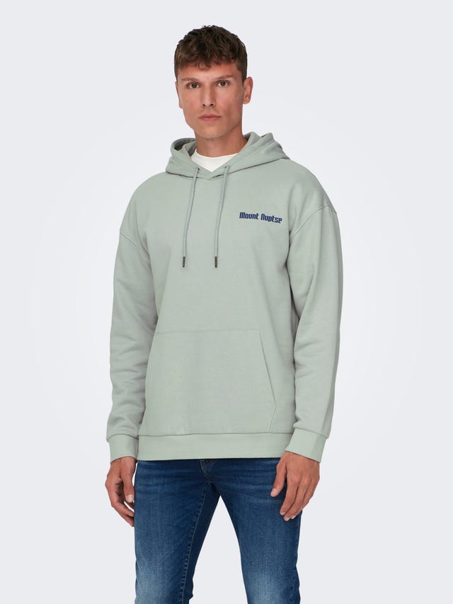 ONLY & SONS Relaxed Fit Hoodie Sweatshirt - 22026426