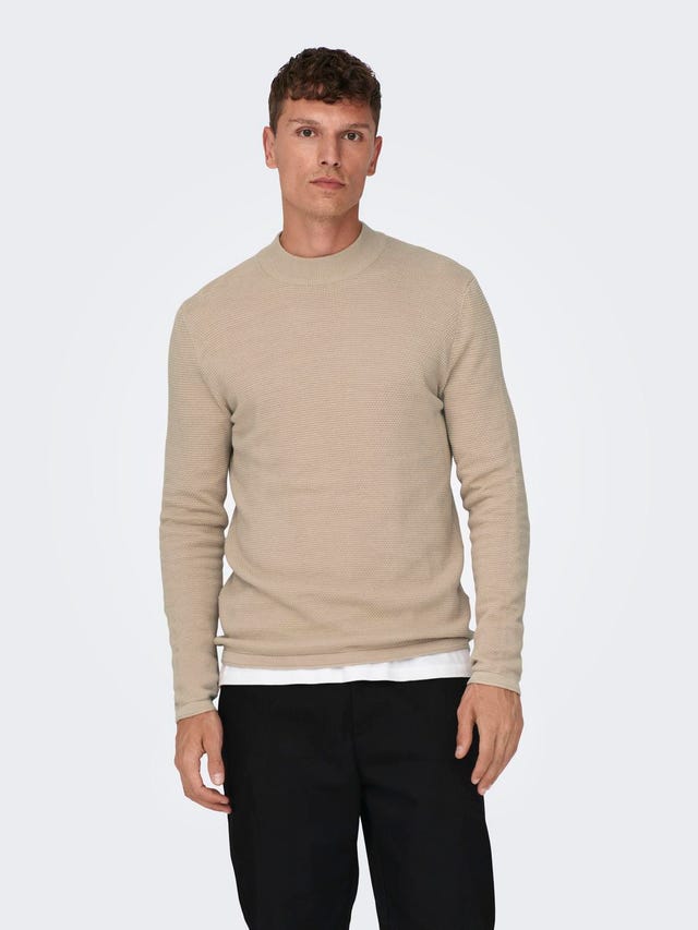 ONLY & SONS Pull-overs Regular Fit Col roulé - 22026503