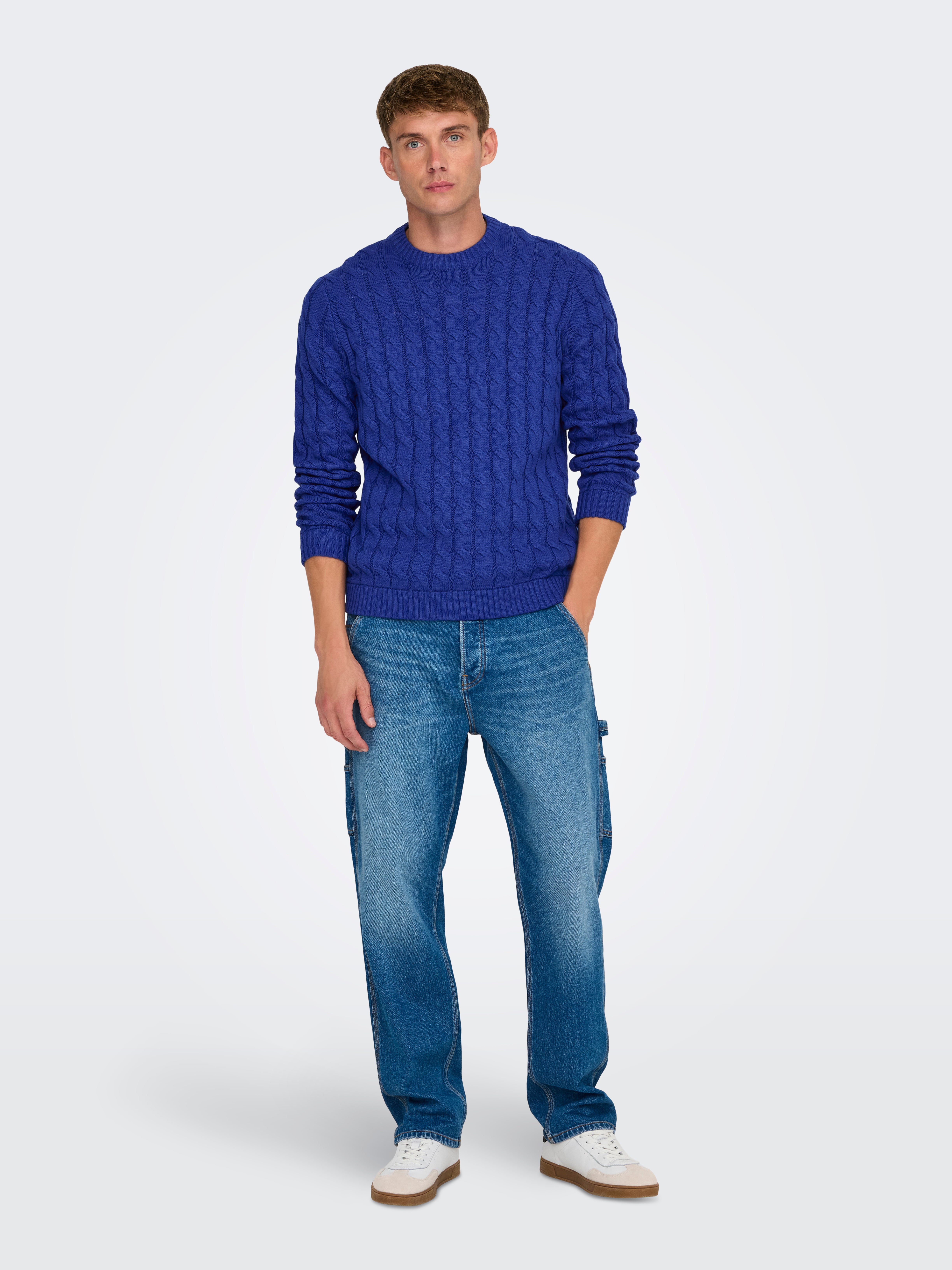 ONSKICKER Pullover | Dark Blue | ONLY & SONS®