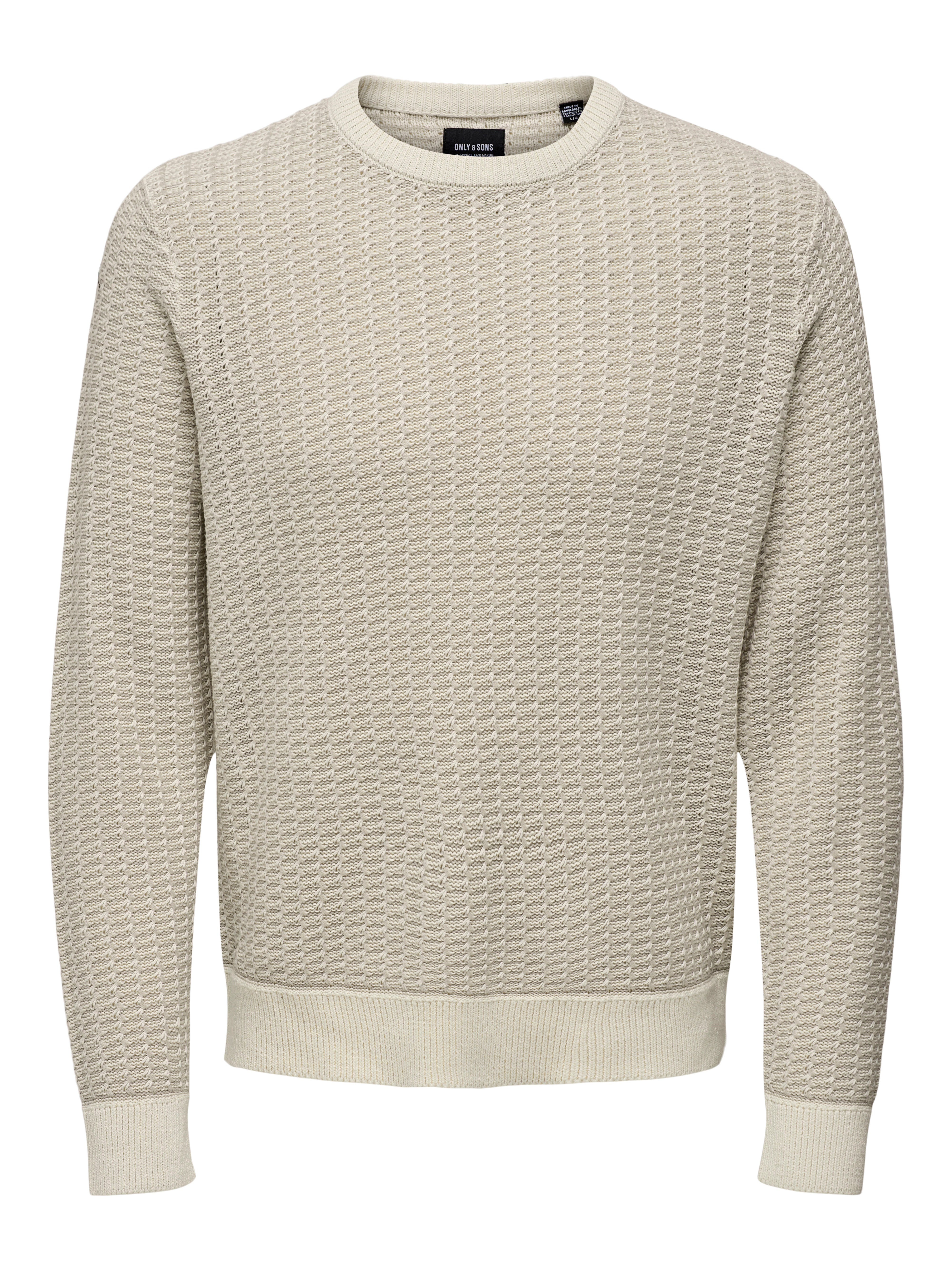 Mens waffle hotsell knit jumper