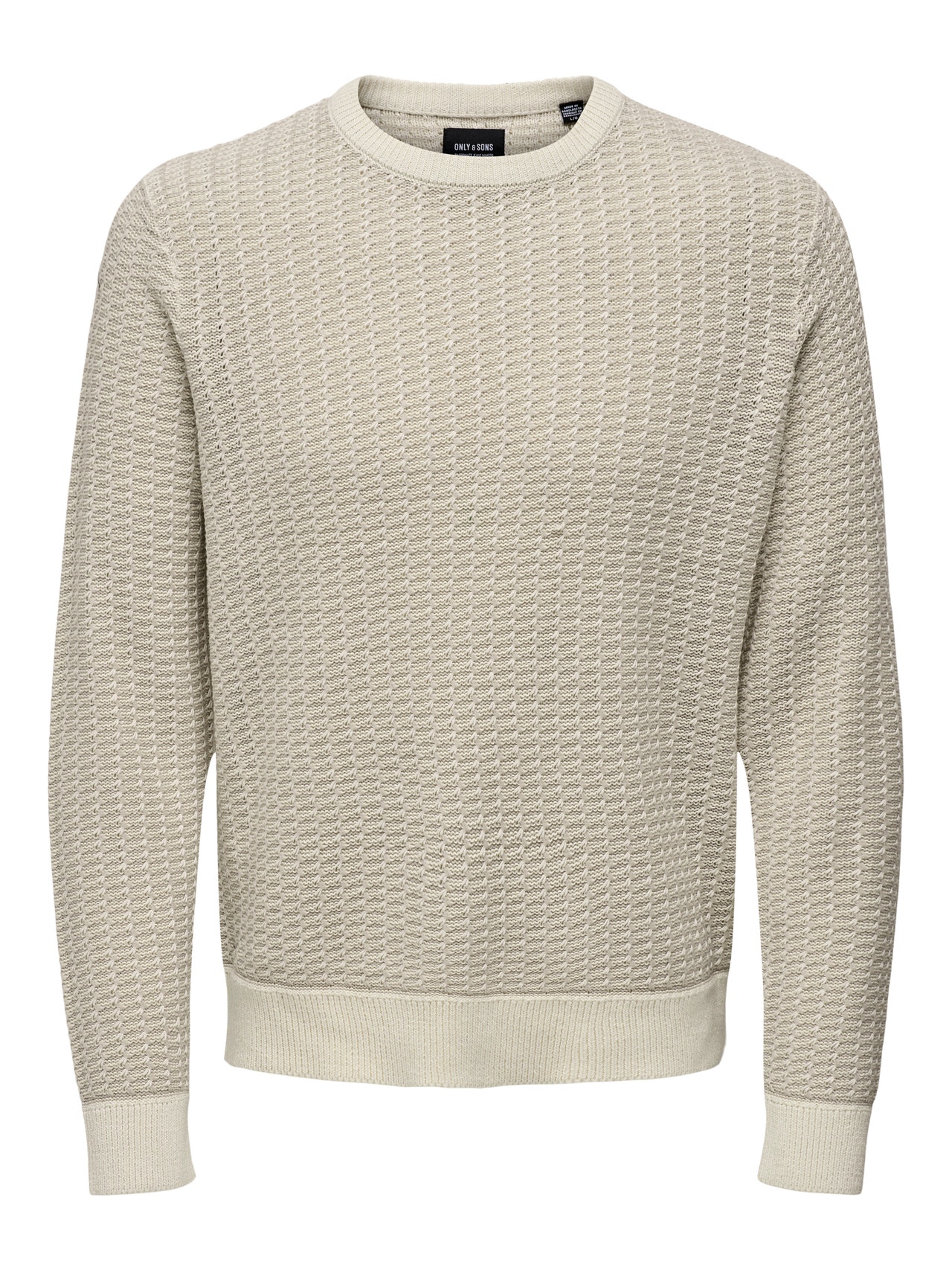 ONLY & SONS Crew neck Pullover -Antique White - 22026506