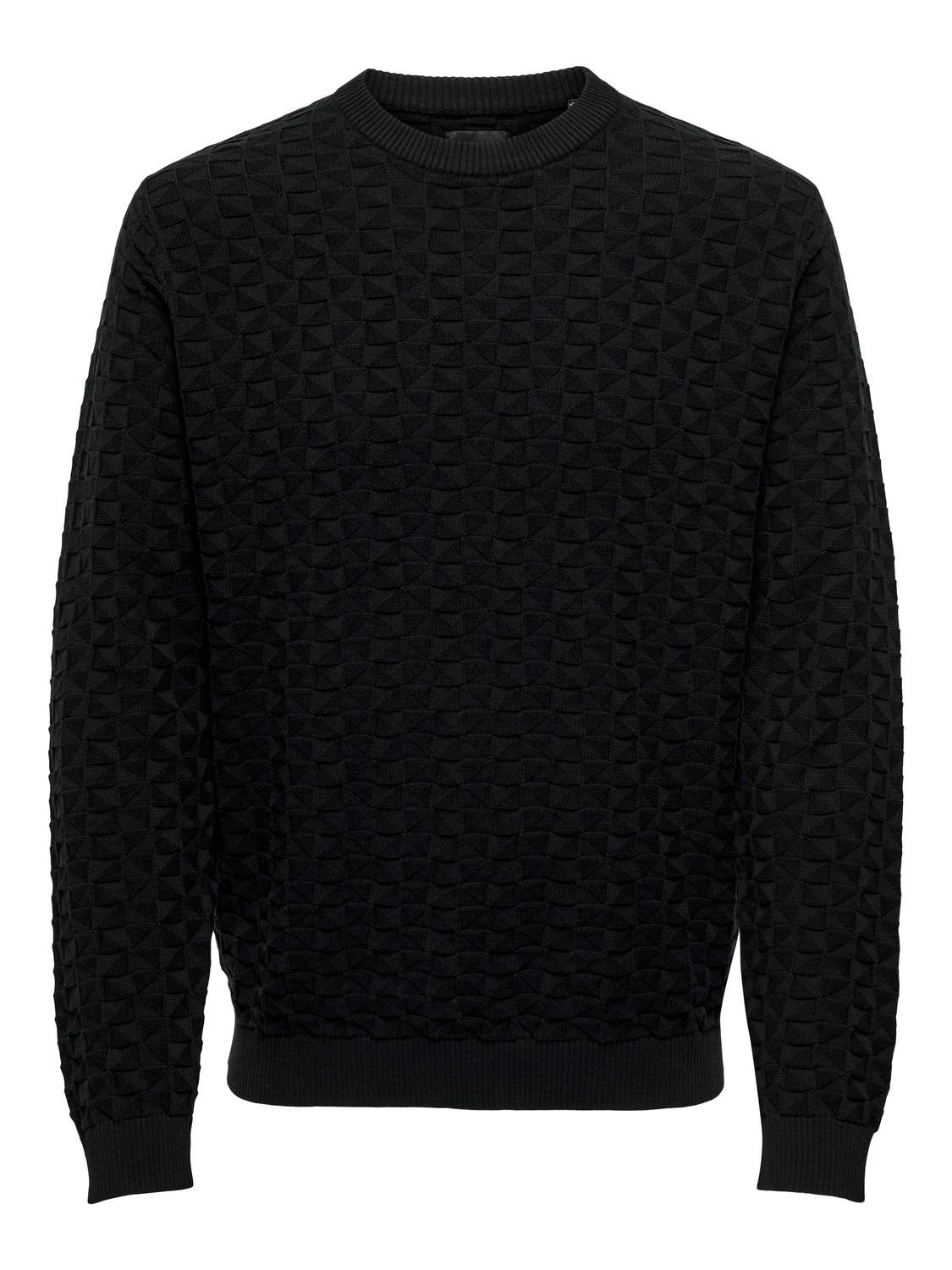 Crew neck Pullover | Black | ONLY & SONS®