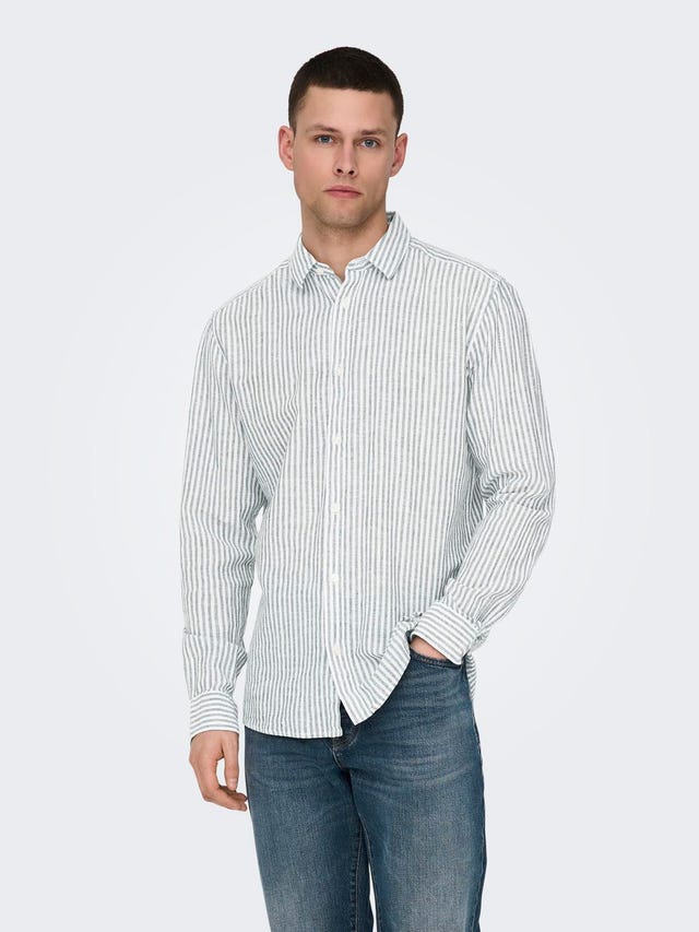 ONLY & SONS Slim fit Overhemd kraag Overhemd - 22026601