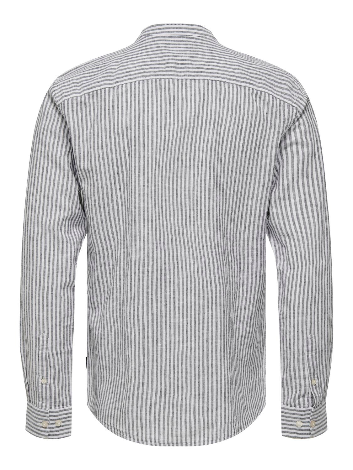 ONLY & SONS Slim fit Overhemd kraag Overhemd -Dark Navy - 22026602