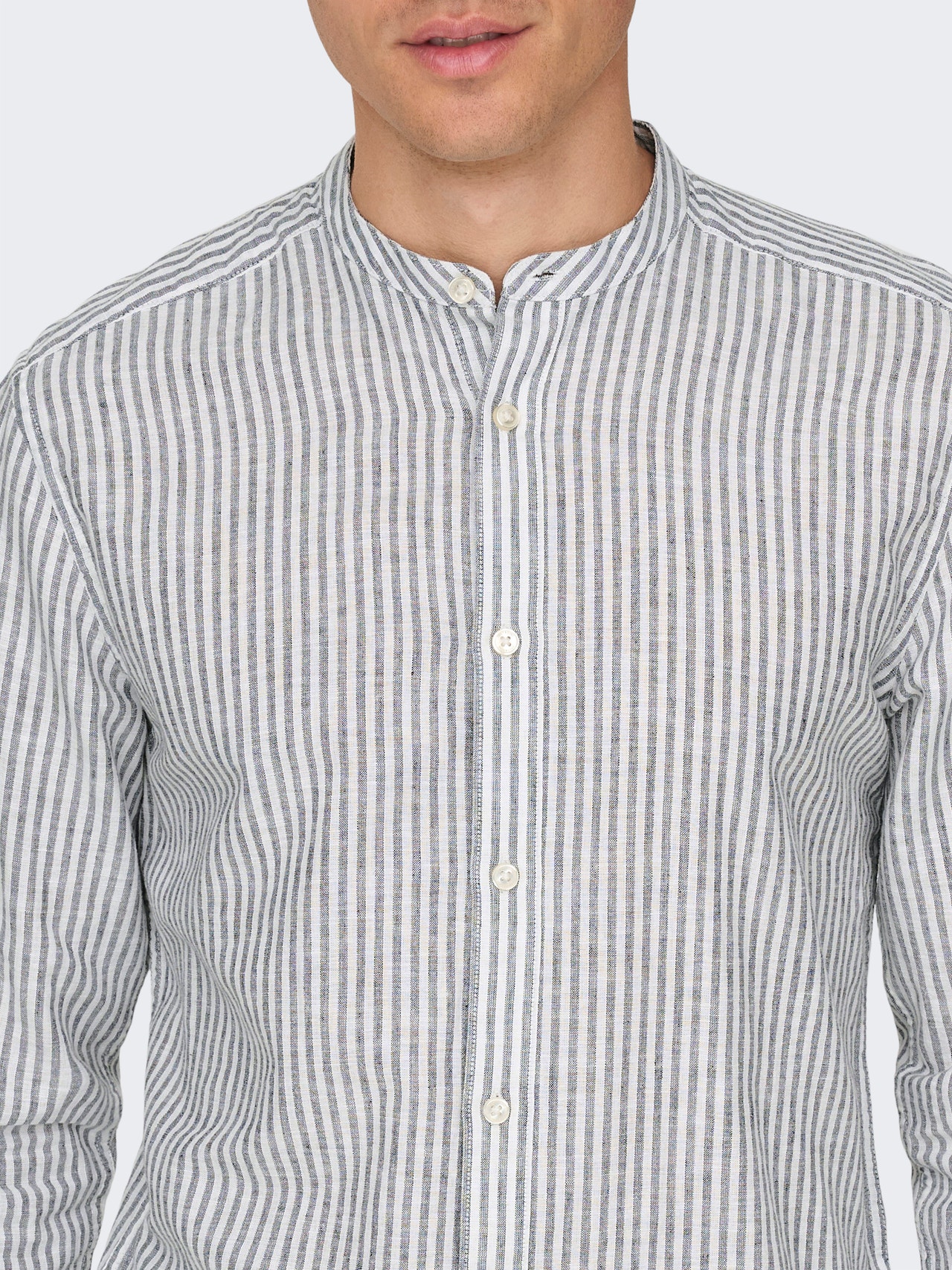 ONLY & SONS Slim Fit Shirt collar Shirt -Dark Navy - 22026602