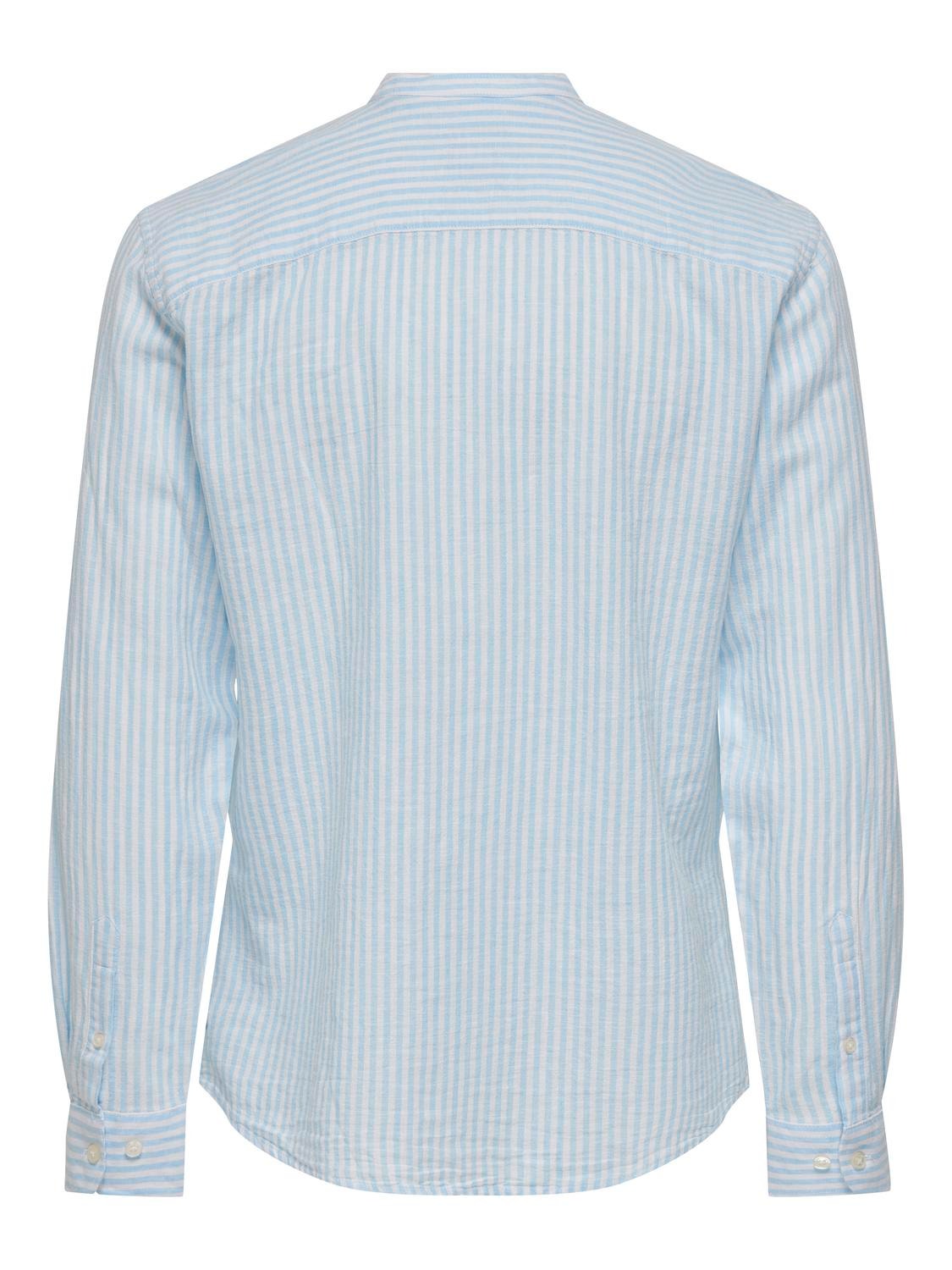 ONLY & SONS Chemises Slim Fit Col chemise -Cashmere Blue - 22026602