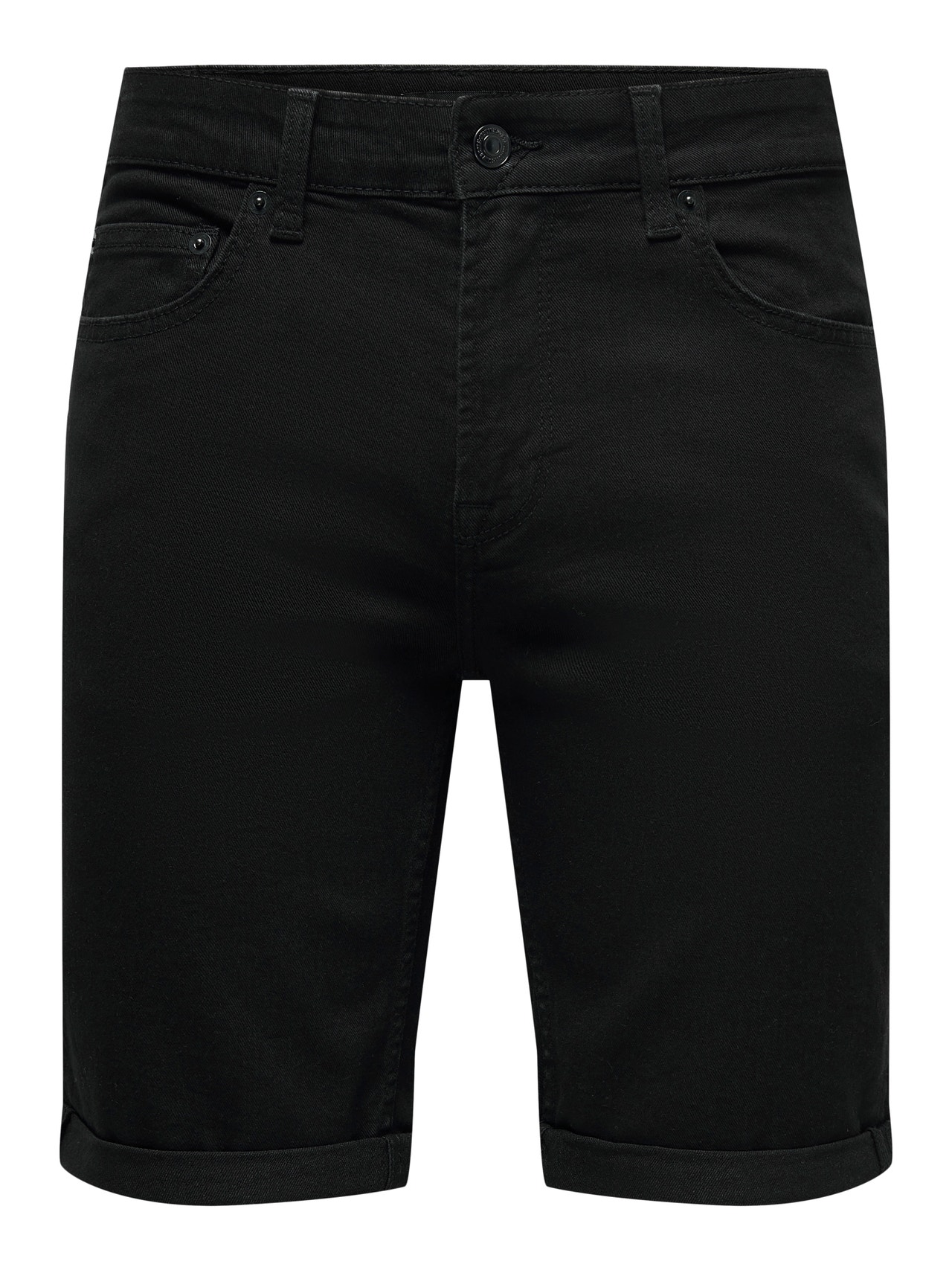 ONLY & SONS Normal geschnitten Mittlere Taille Shorts -Black - 22026618