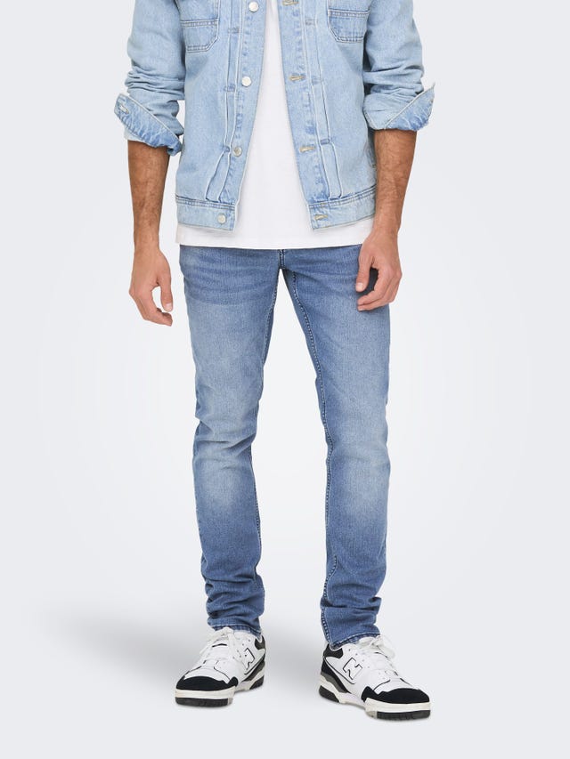 ONLY & SONS Slim Fit Mittlere Taille Jeans - 22026619