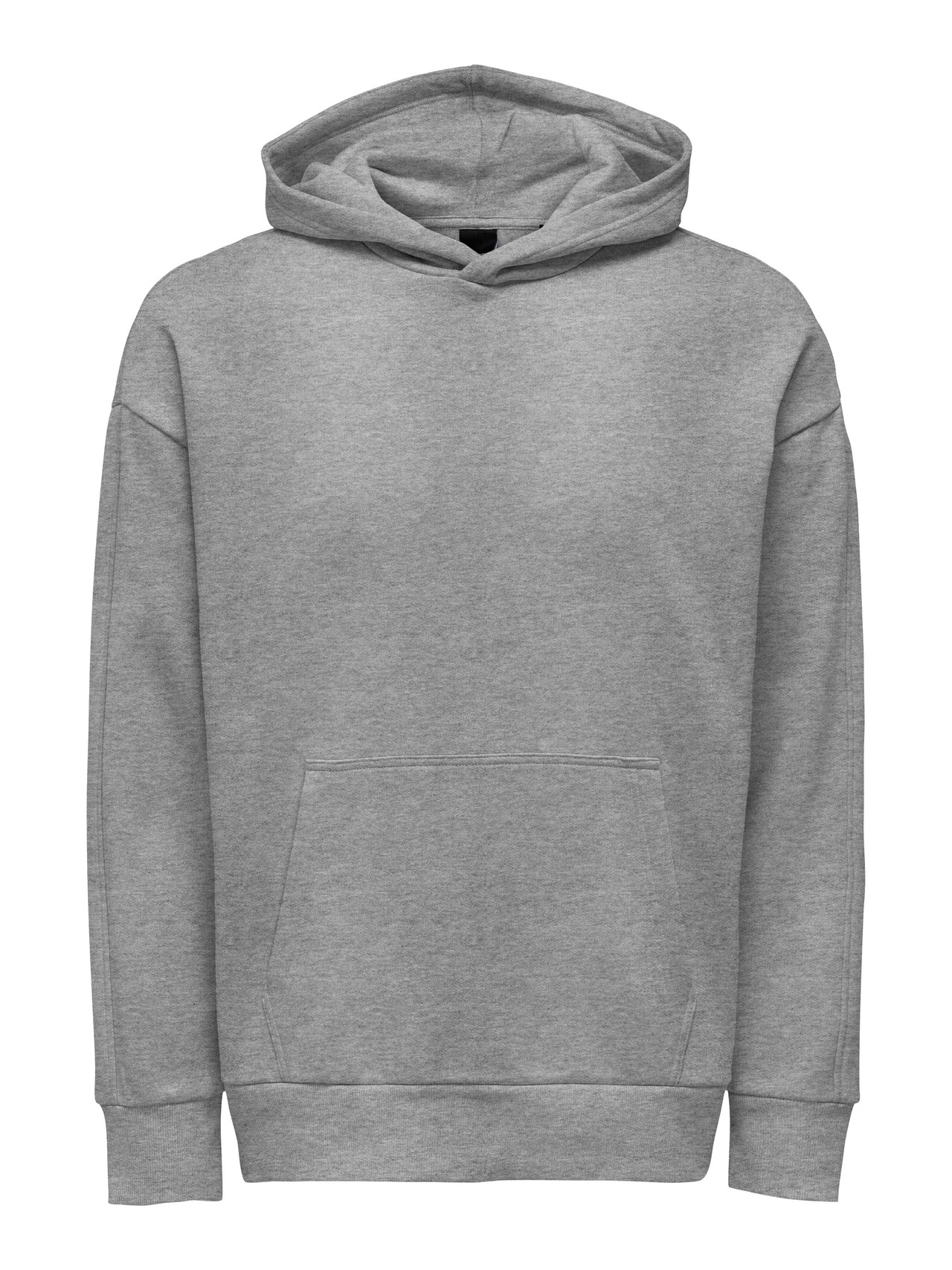 ONLY & SONS Locker geschnitten Kapuze Sweatshirt -Light Grey Melange - 22026661