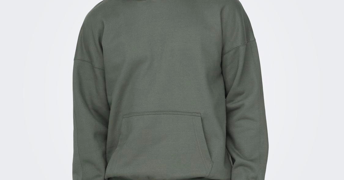 Relaxed fit hoodie, Dark Grey