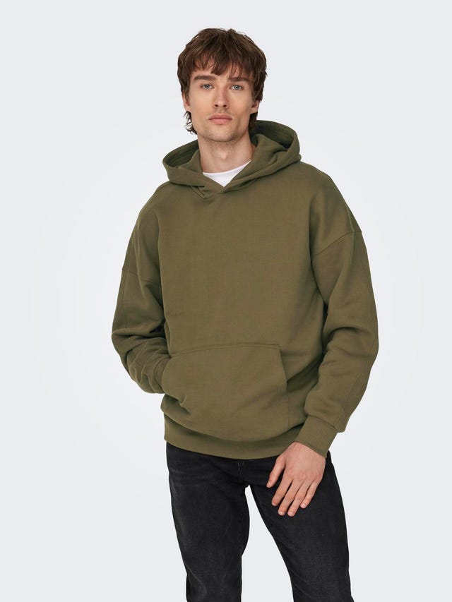 ONLY & SONS Relaxed fit hoodie - 22026661