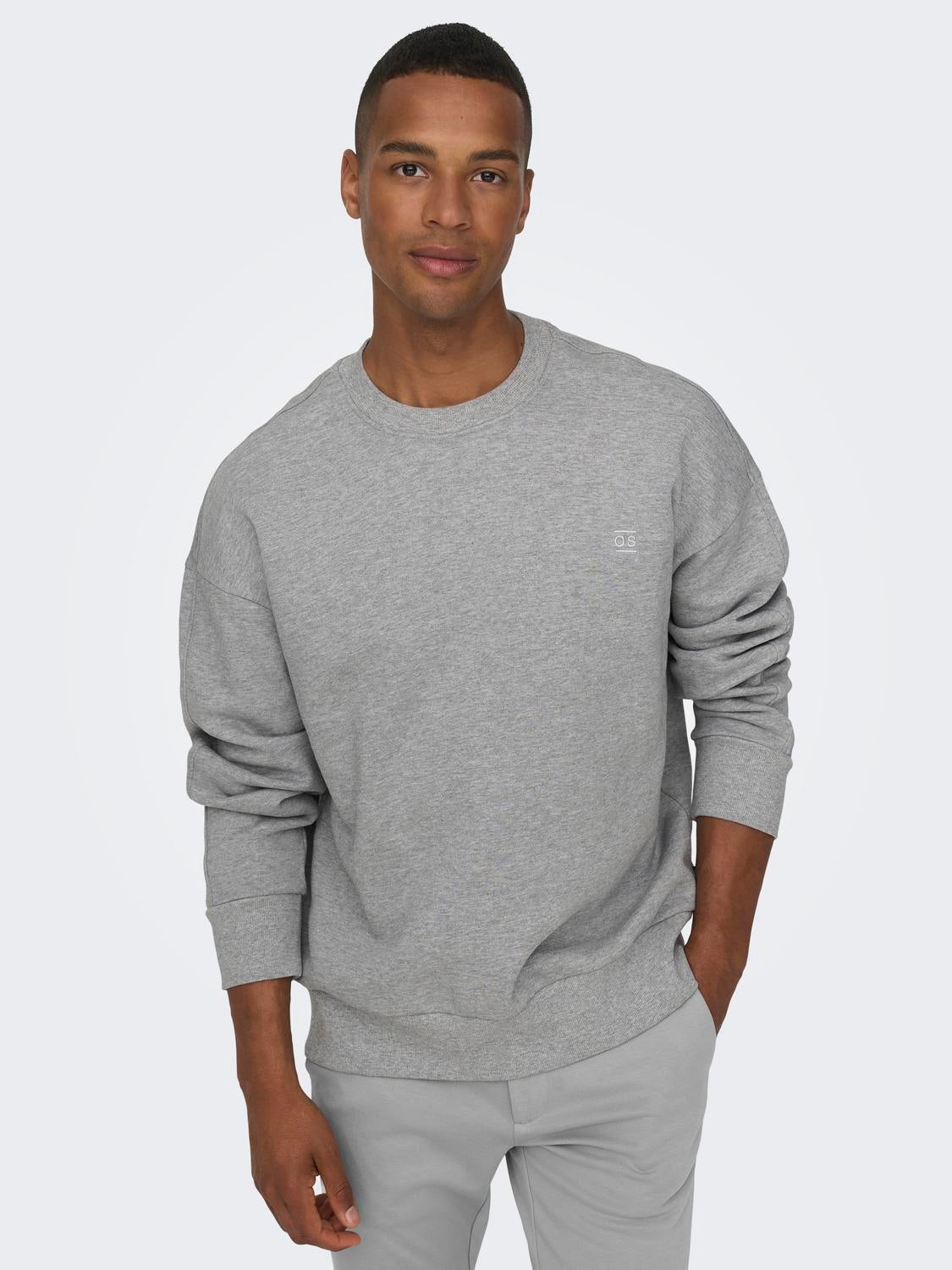 Urban Classics CREWNECK - Sweatshirt - grey 