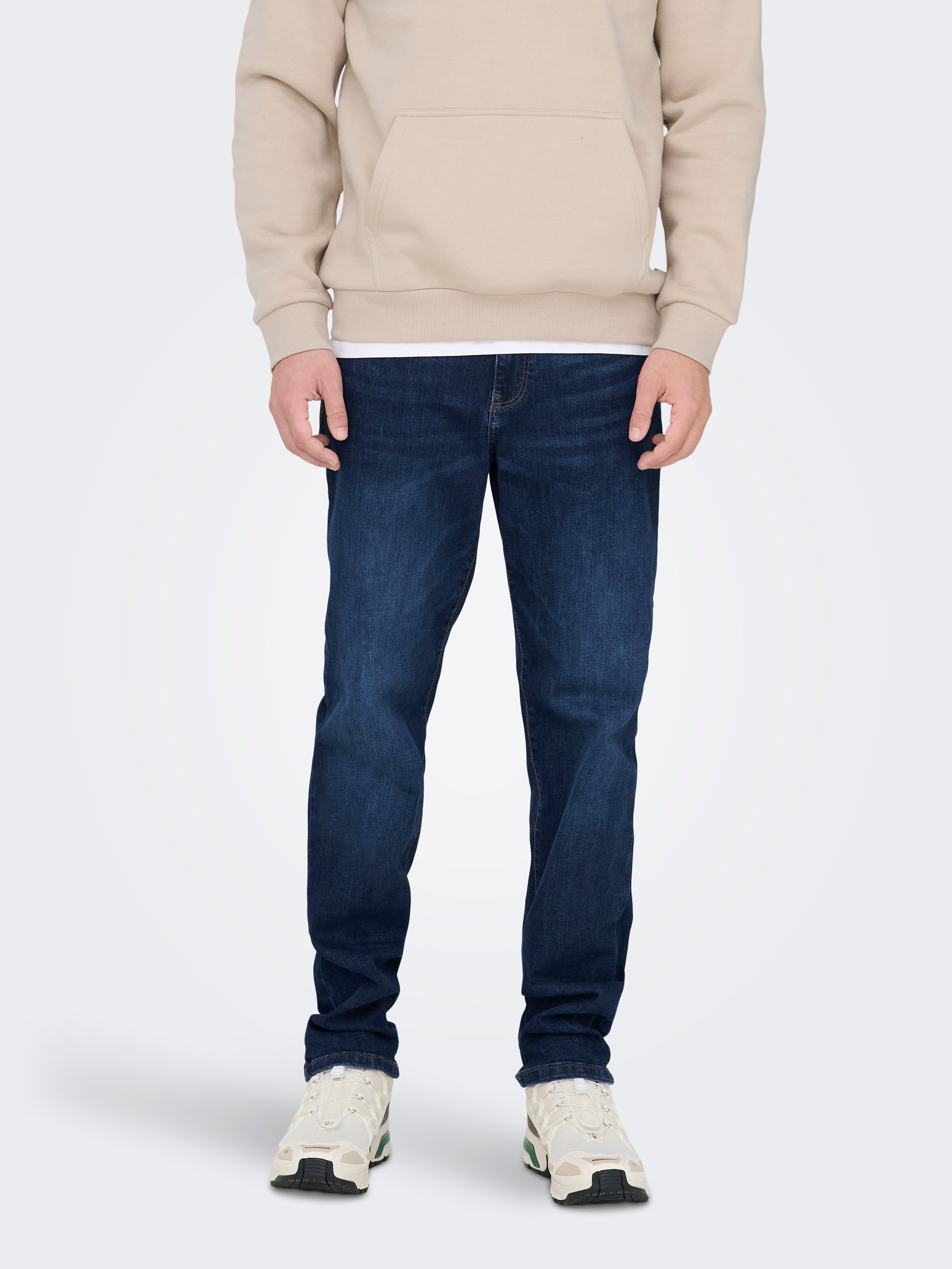 ONLY & SONS Onsweft Reg LBD 7621 Sty Dnm Vd Jeans, Mezclilla De Color Azul Claro, 28W X 30L Para Hombre